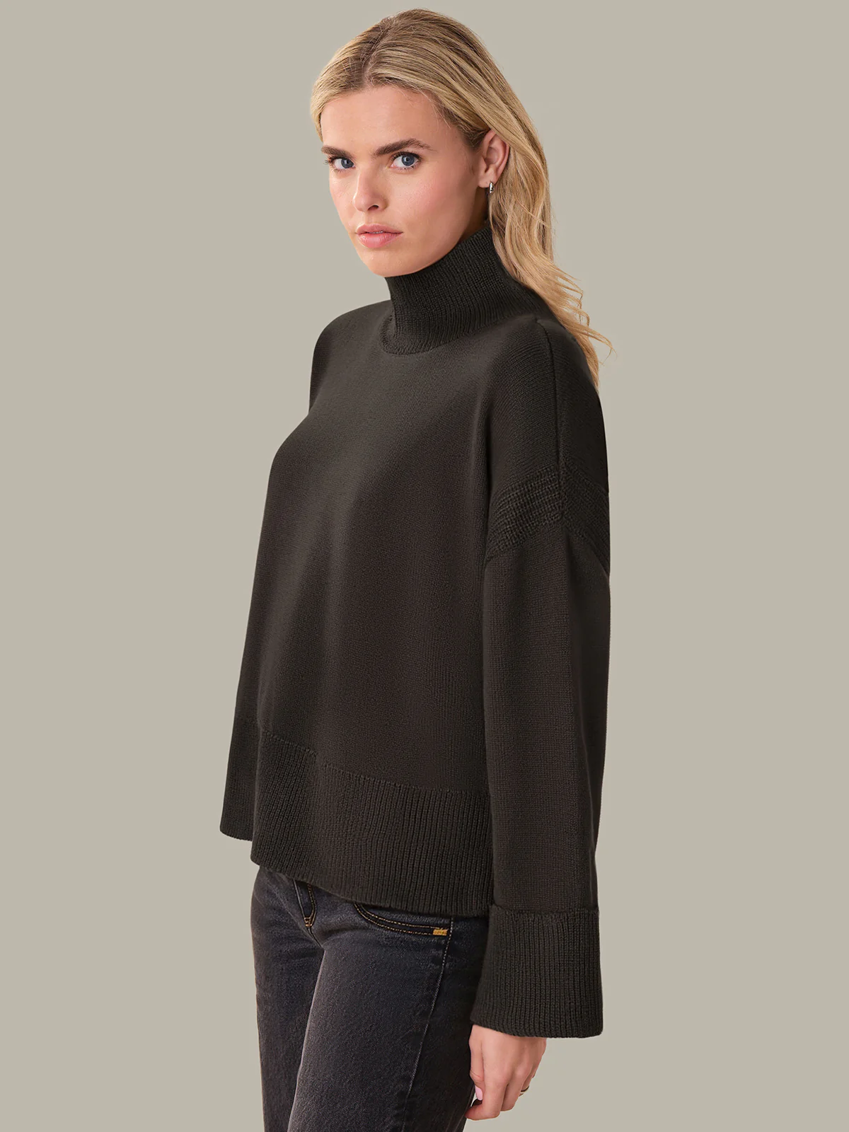 Hazel: Cotton Turtleneck Sweater - Image 2