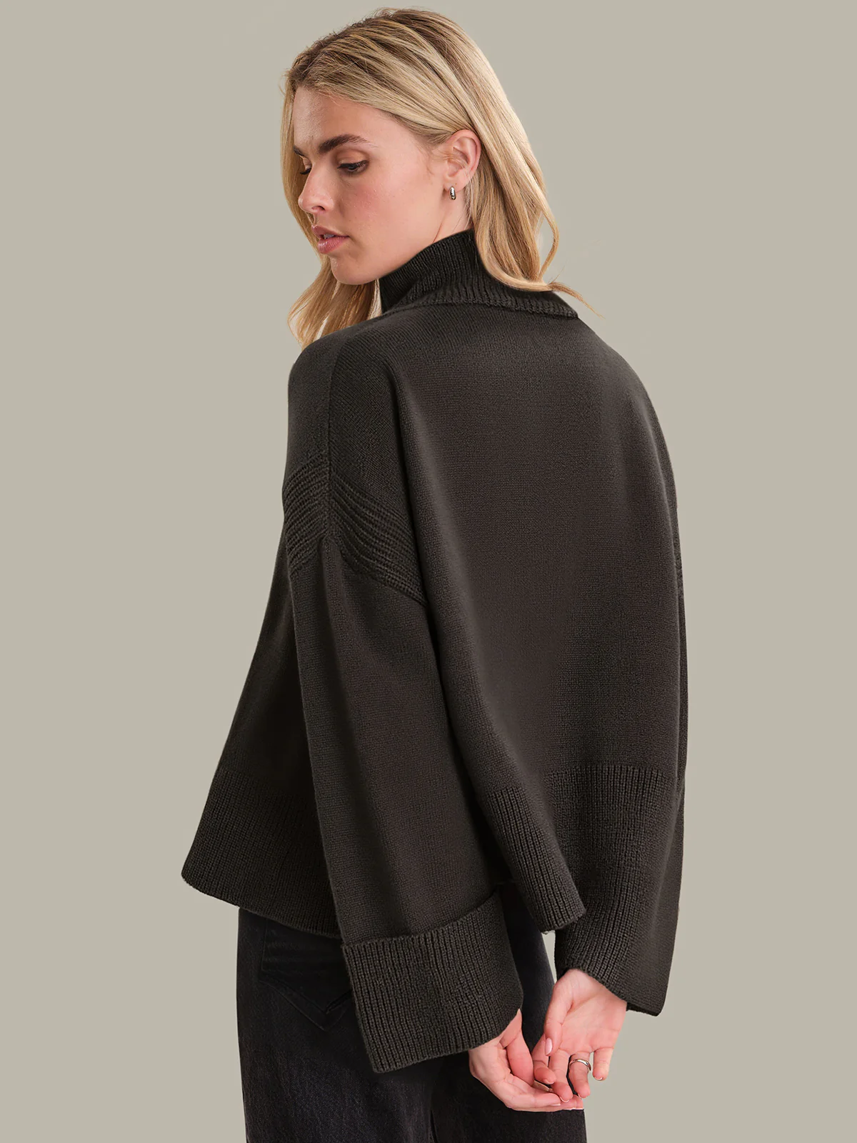 Hazel: Cotton Turtleneck Sweater - Image 3
