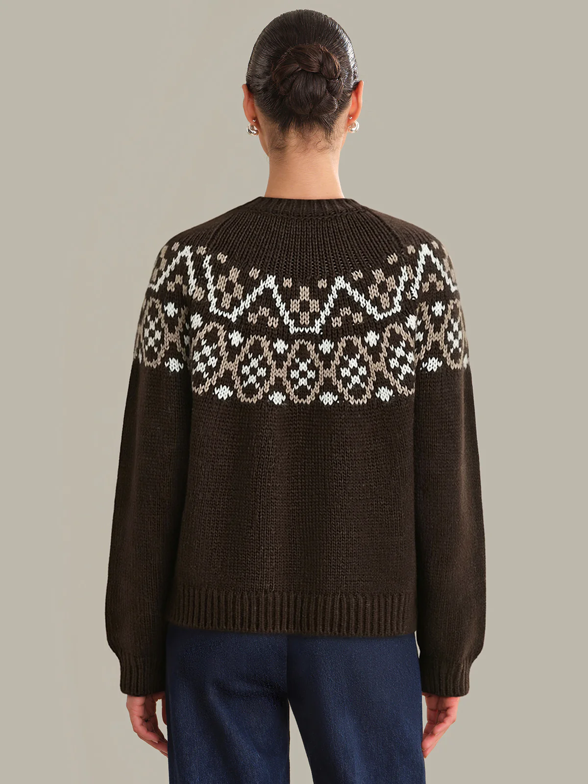 Ines: Fair Isle Crewneck Sweater - Image 3
