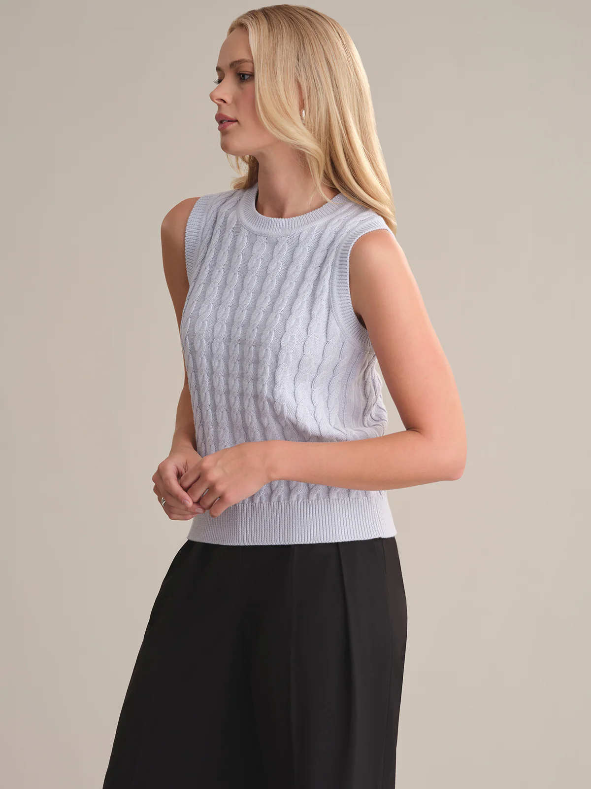 Ivy: Cable Cotton Tank - Image 2
