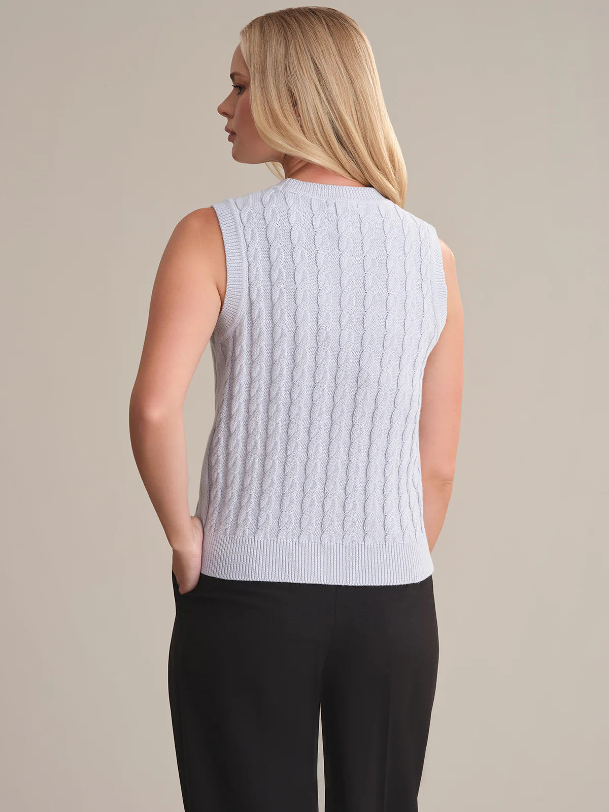 Ivy: Cable Cotton Tank - Image 3