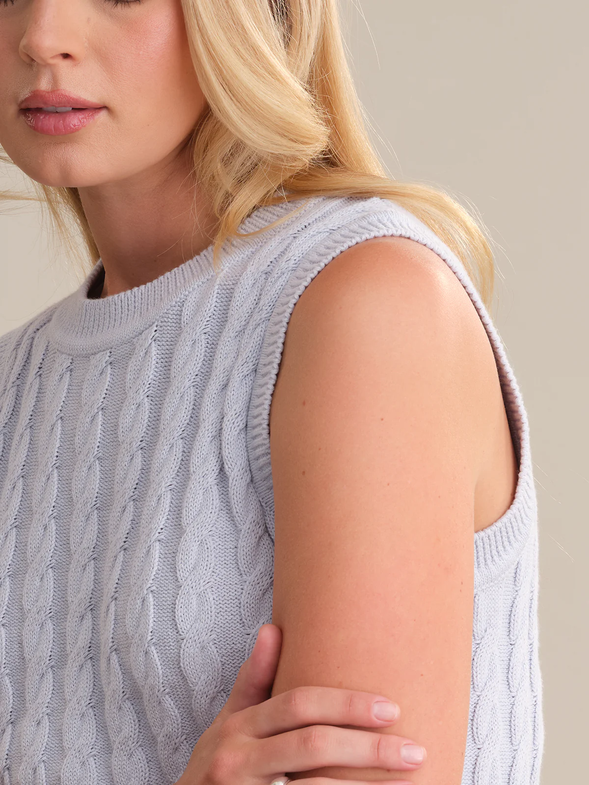Ivy: Cable Cotton Tank - Image 4
