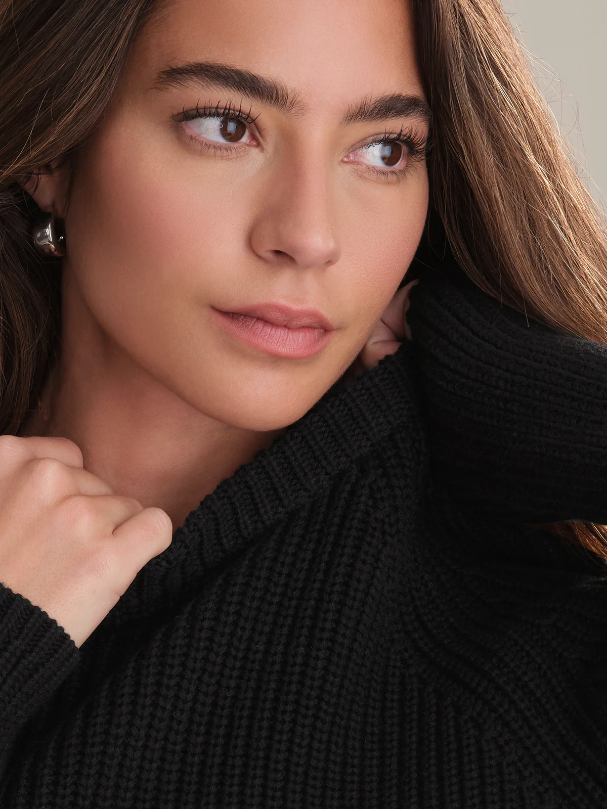 Jane: Crewneck Shaker Stitch Cotton Sweater - Image 5