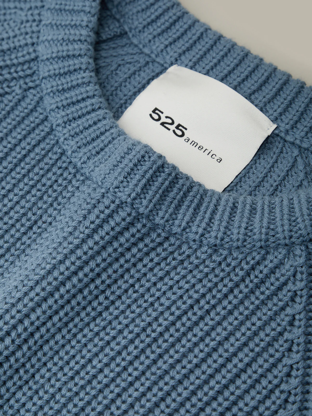 Jane: Crewneck Shaker Stitch Cotton Sweater - Image 4