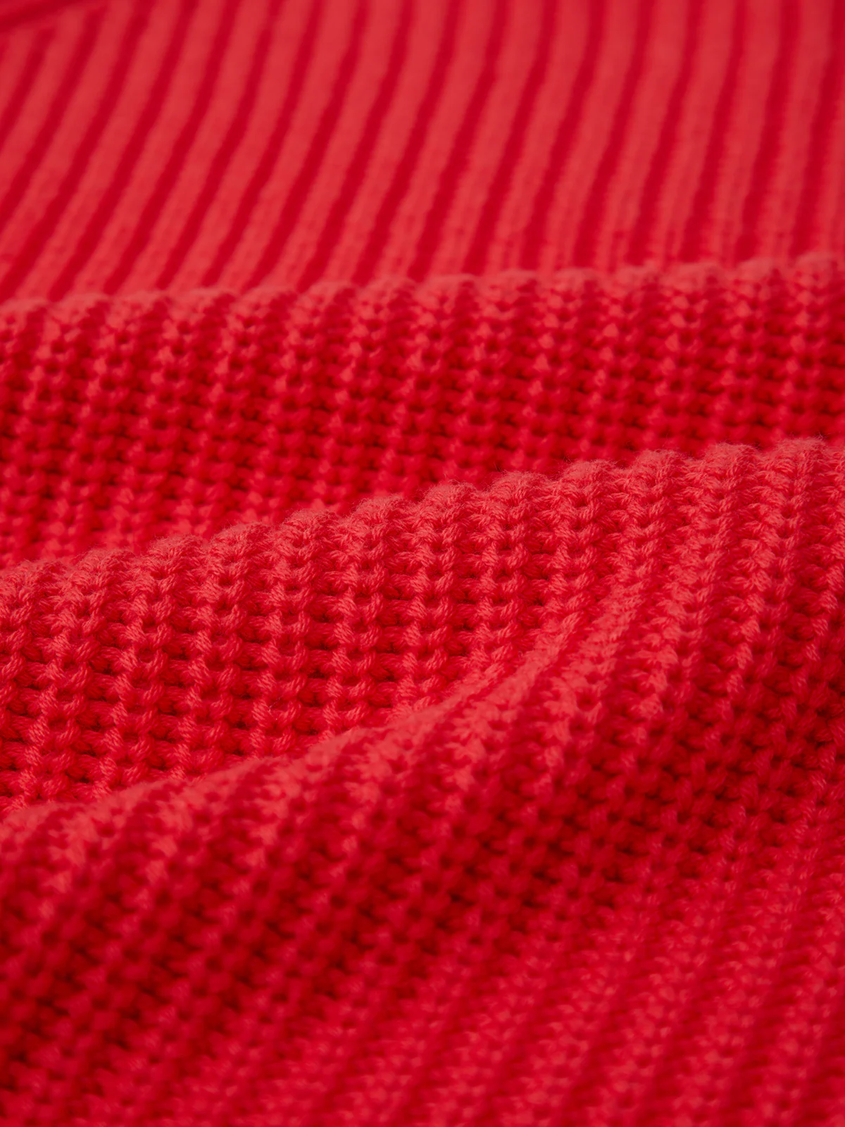 Jane: Crewneck Shaker Stitch Cotton Sweater - Image 5