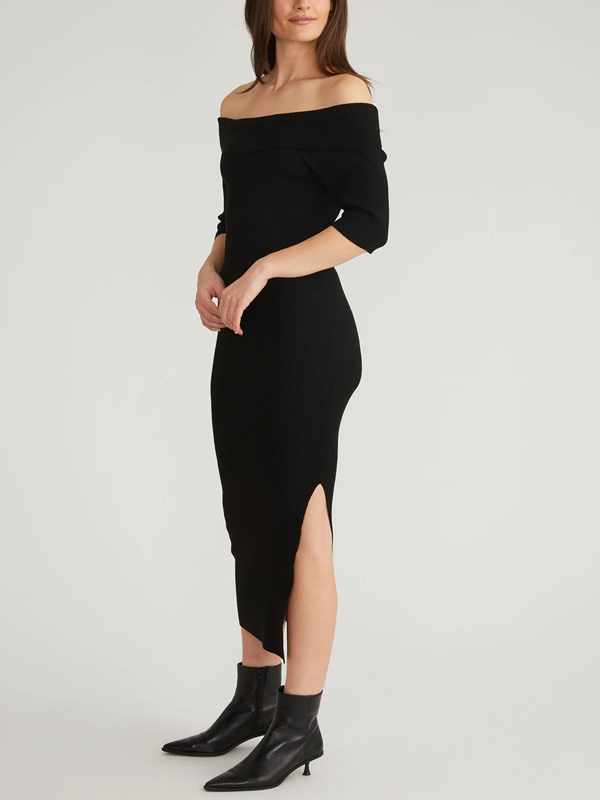 Jennifer: Off Shoulder Midi Dress - Image 2