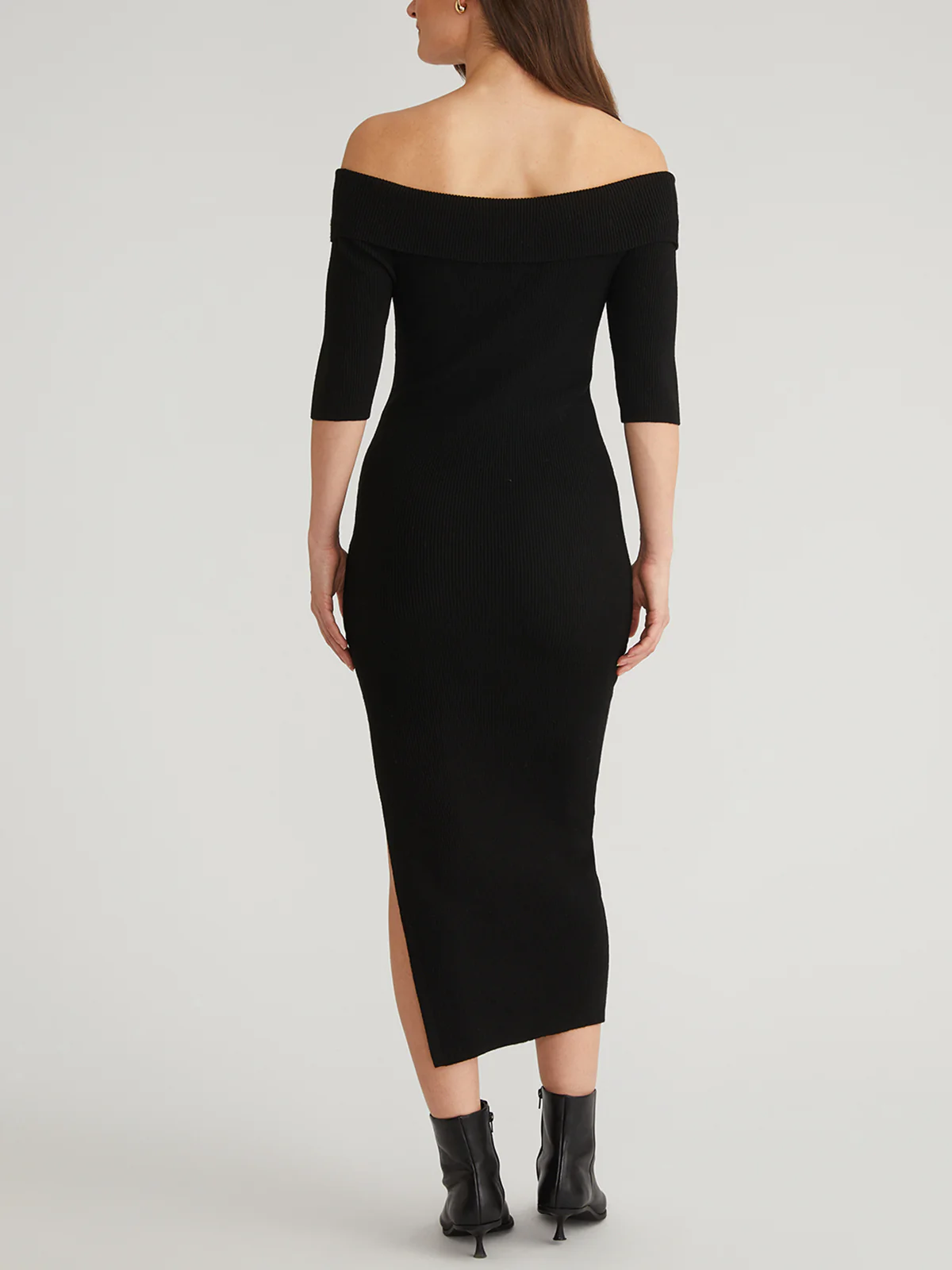 Jennifer: Off Shoulder Midi Dress - Image 3