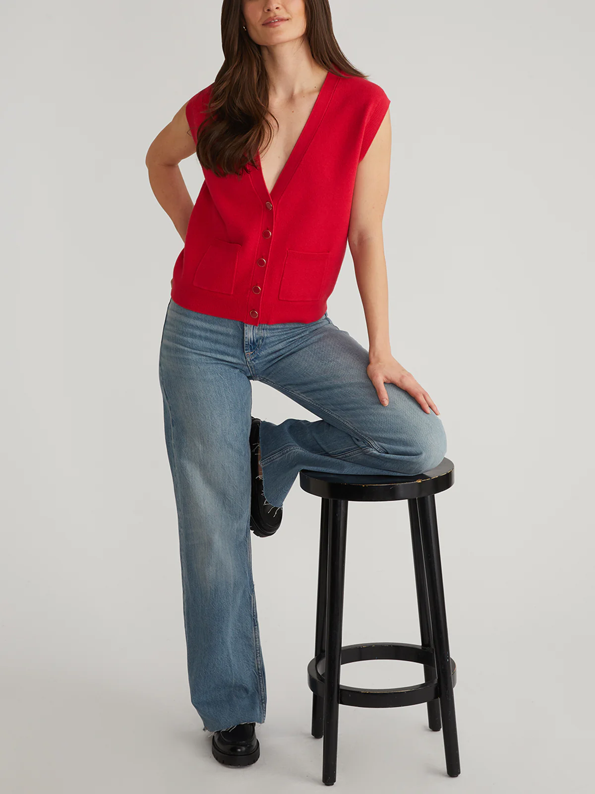 Jessica: Button Front Vest - Image 5