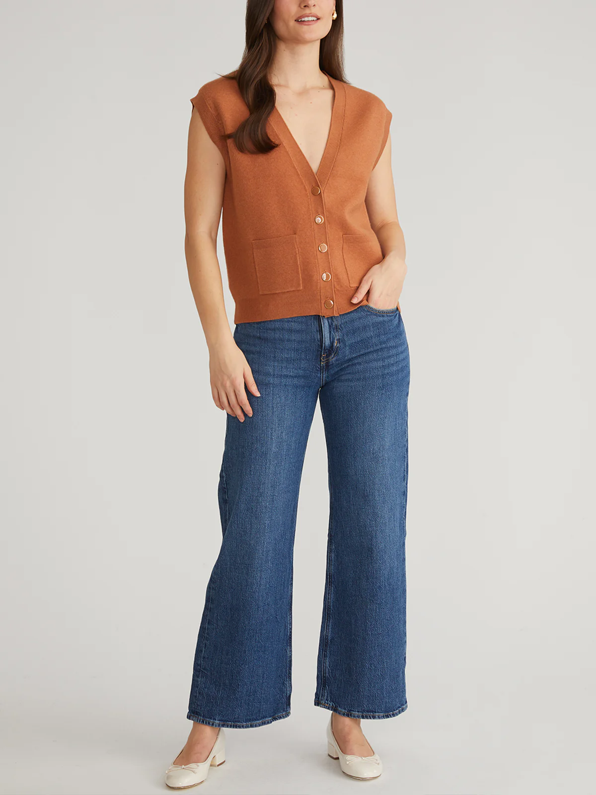 Jessica: Button Front Vest - Image 4