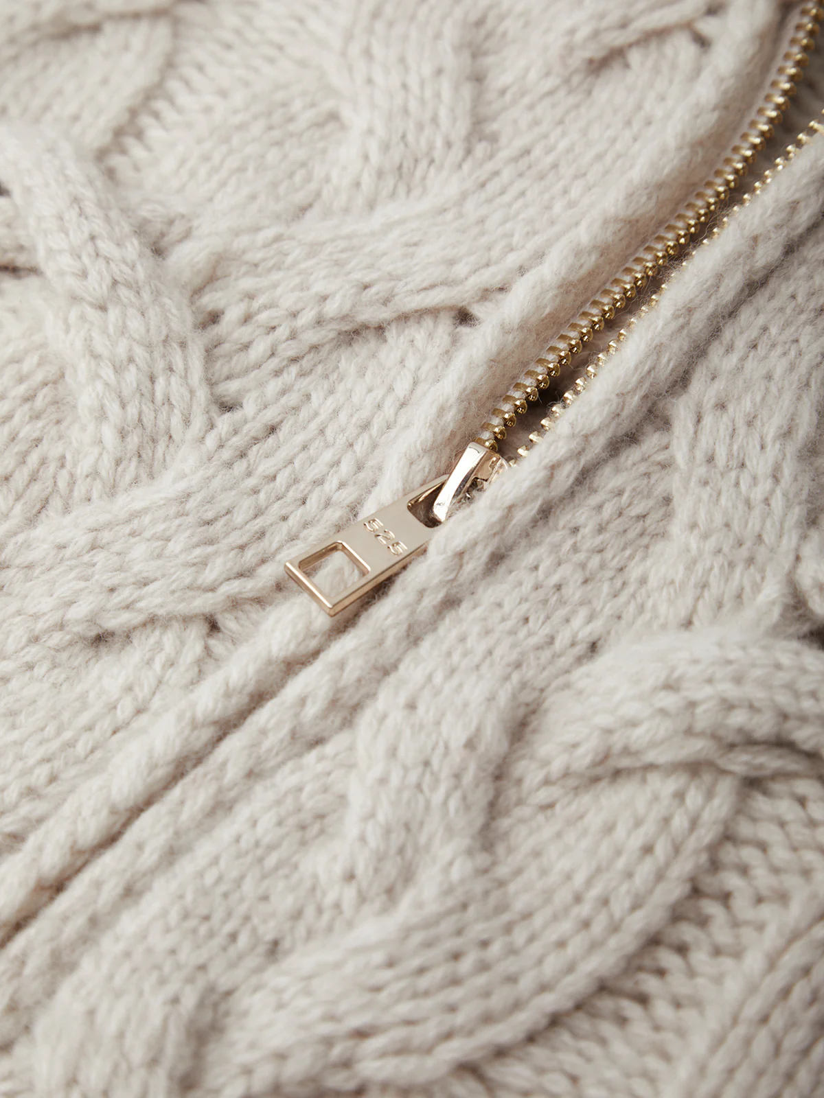Lennox: Cashmere Blend Crisscross Cable Cardigan - Image 4