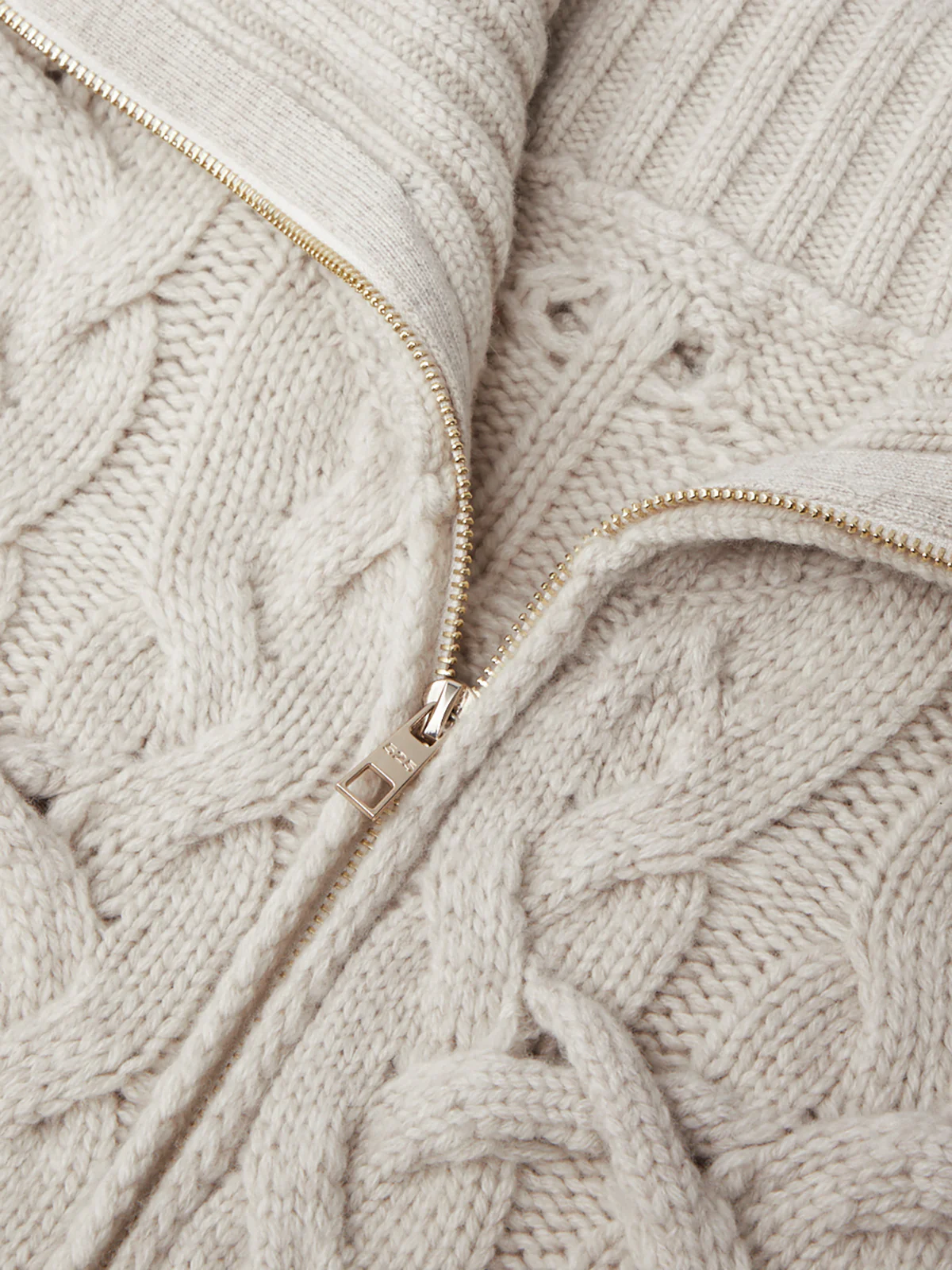 Lennox: Cashmere Blend Crisscross Cable Cardigan - Image 5