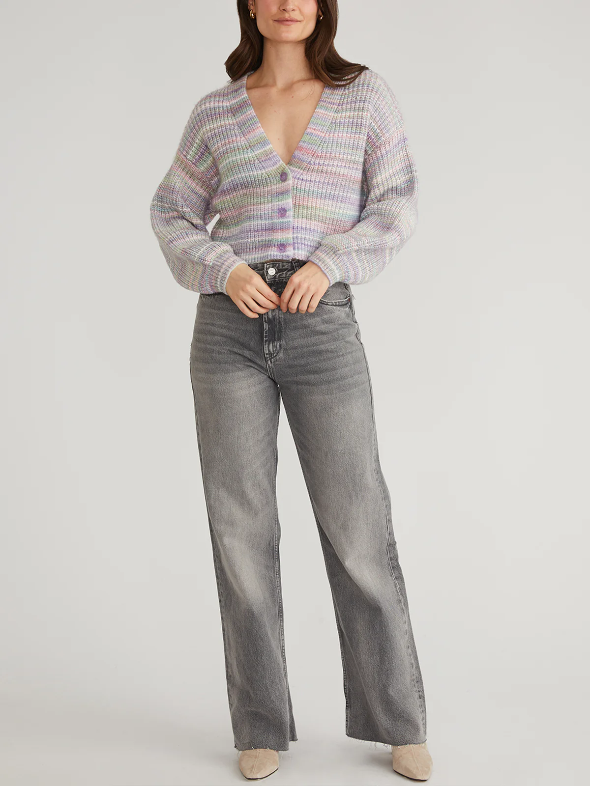 Libby: Spacedye Button Down Cardigan - Image 4