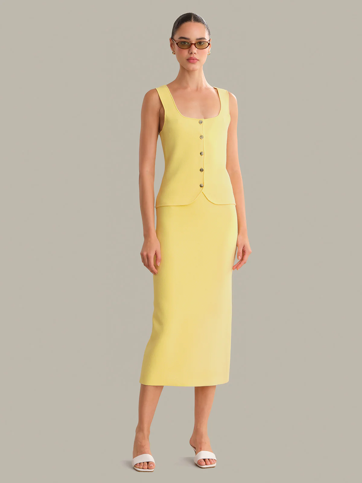 Lucia Knit Midi Skirt - Image 4