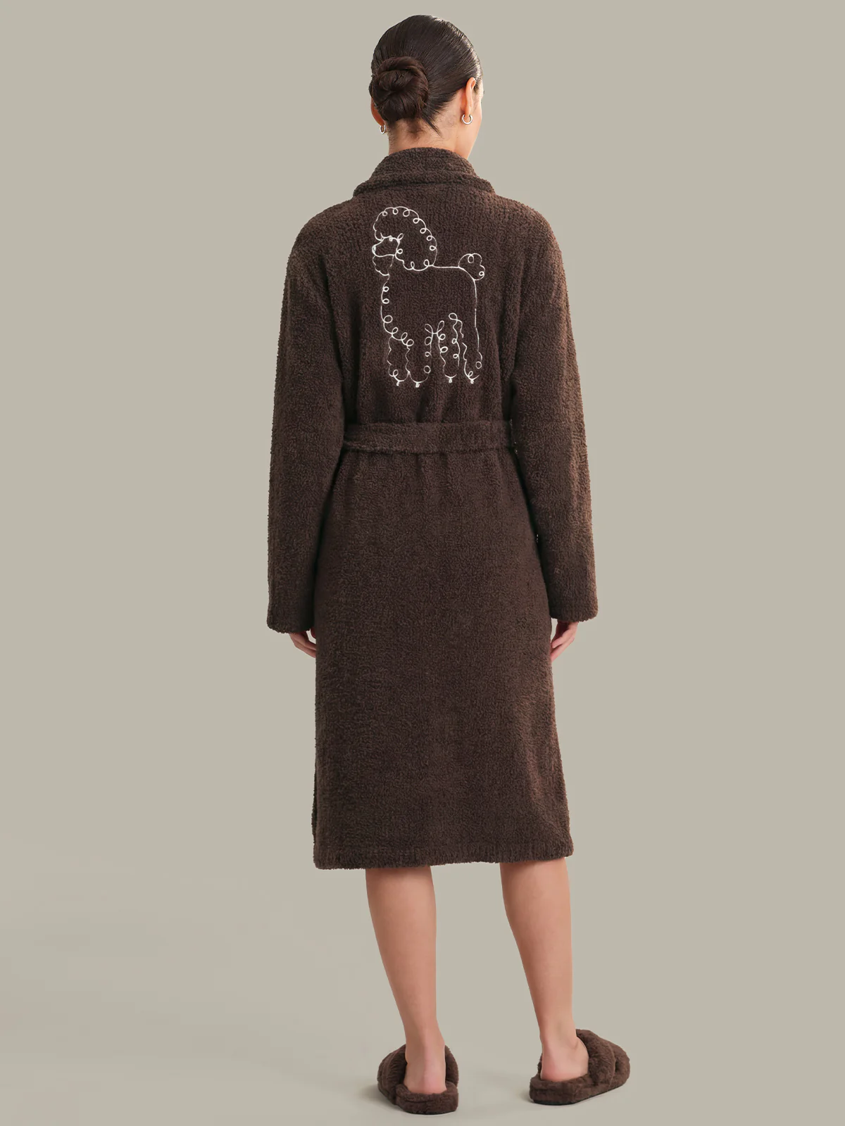 Mara: Poodle Embroidered Robe - Image 3