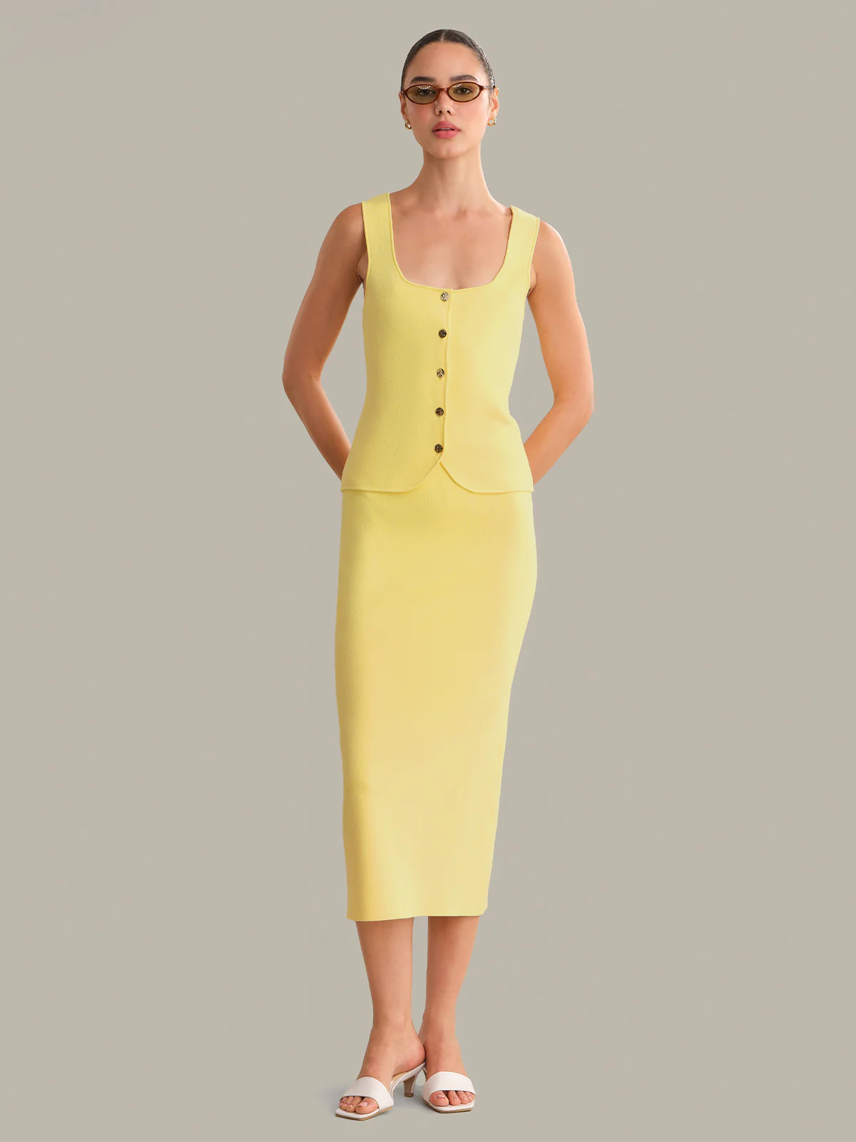Maria Button Front Corset Top - Image 5