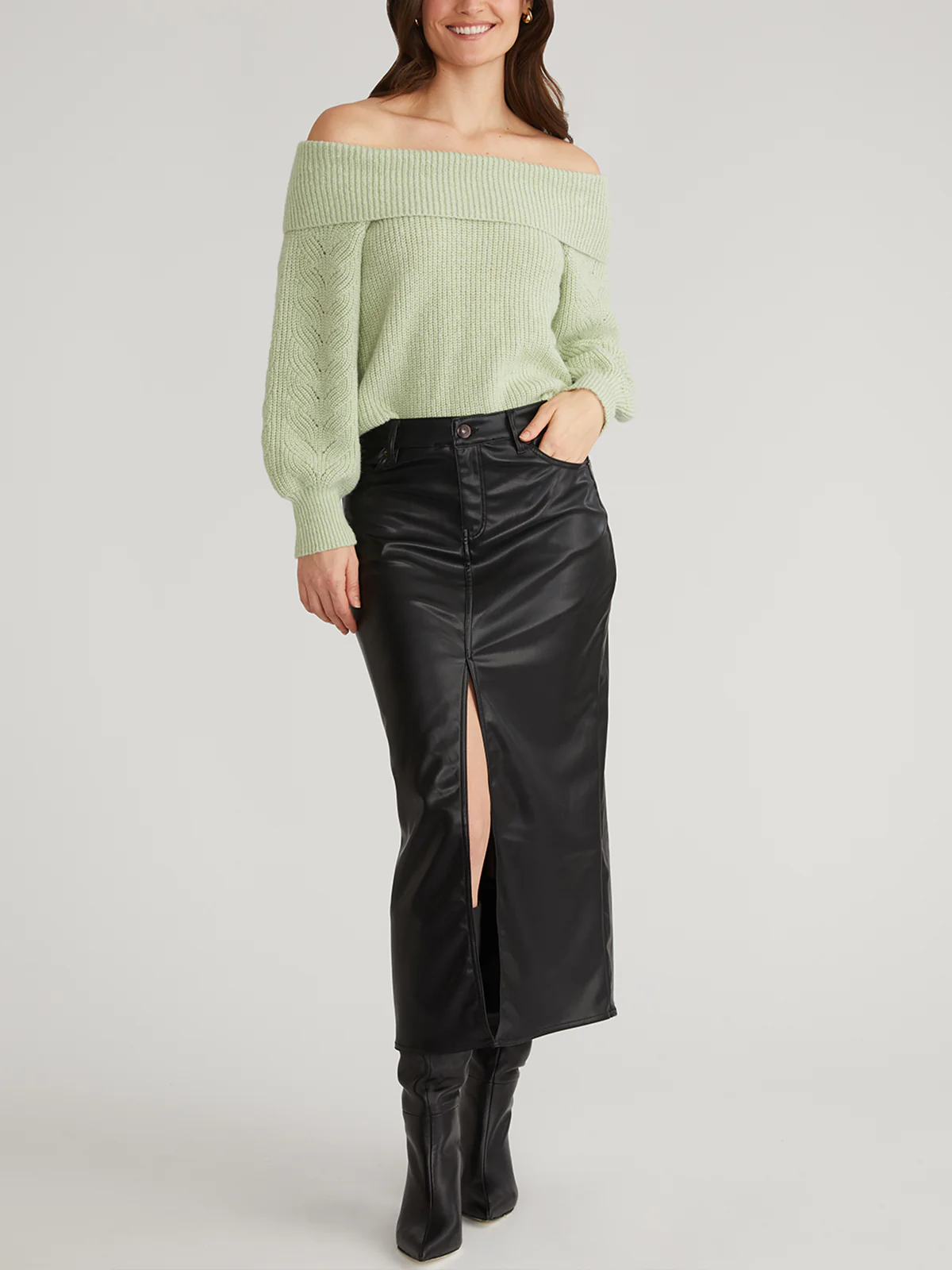 Marisa: Relaxed Off Shoulder Pullover - Image 4