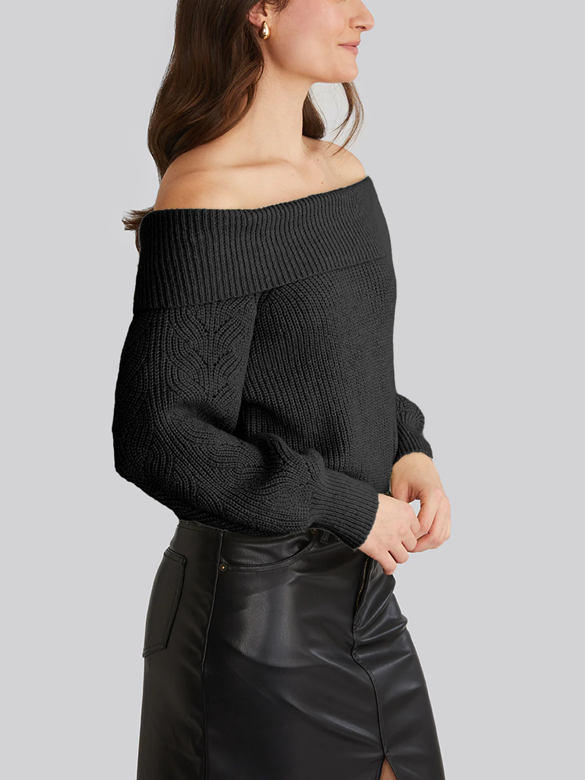 Marisa: Relaxed Off Shoulder Pullover - Image 2