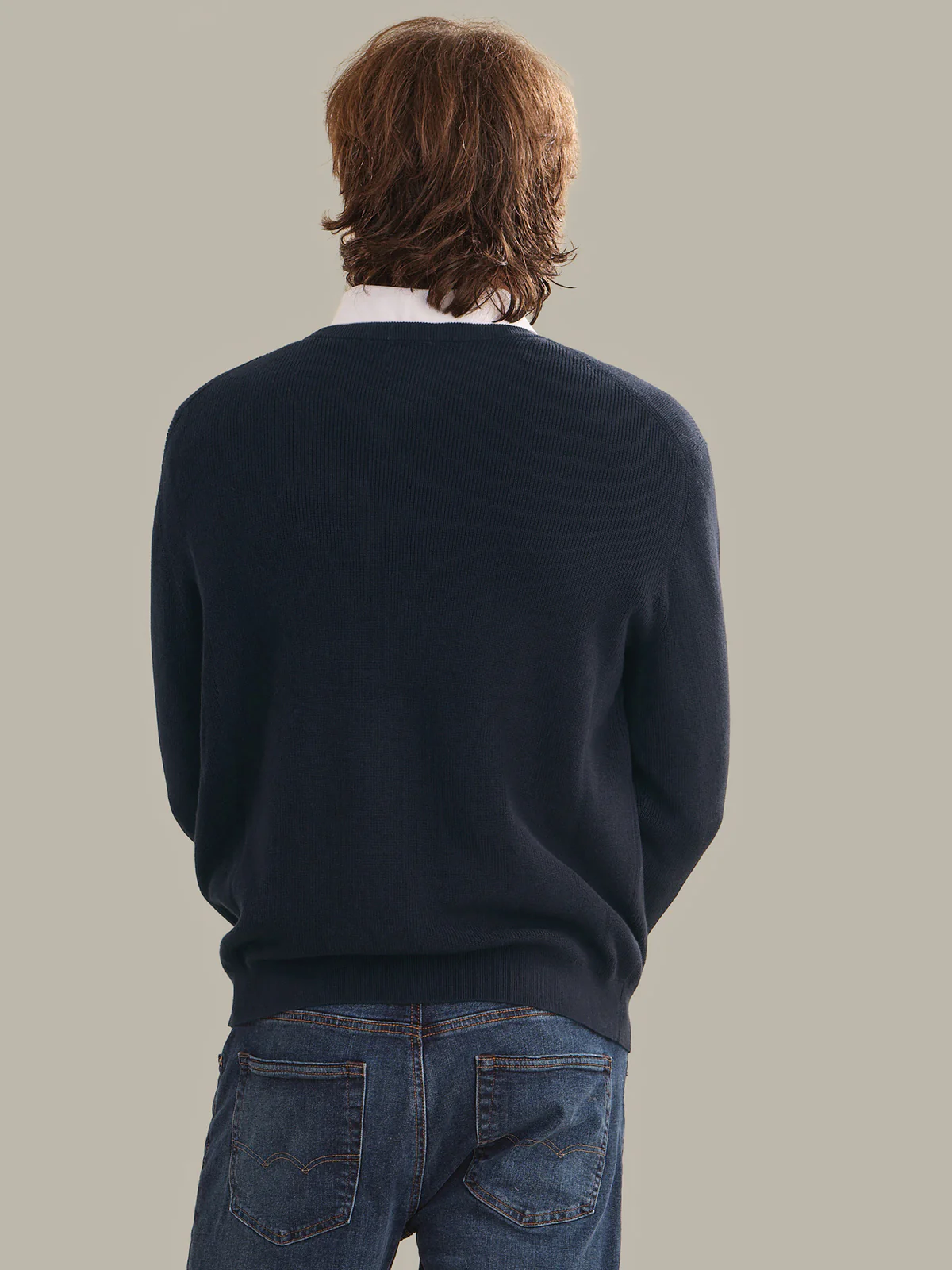 Rhett: Men's Cotton Ribbed Crewneck - Image 3