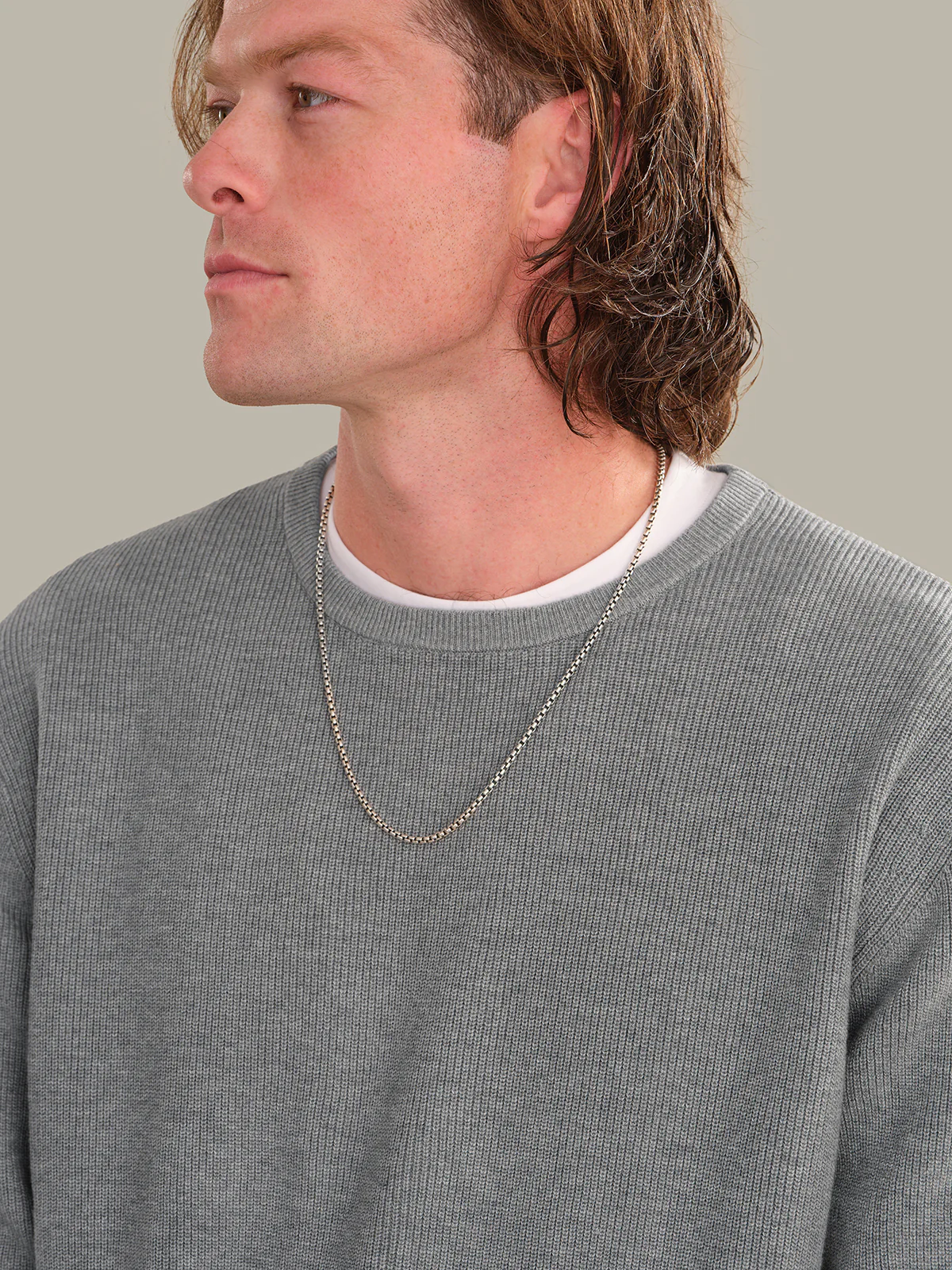 Rhett: Men's Cotton Ribbed Crewneck - Image 4