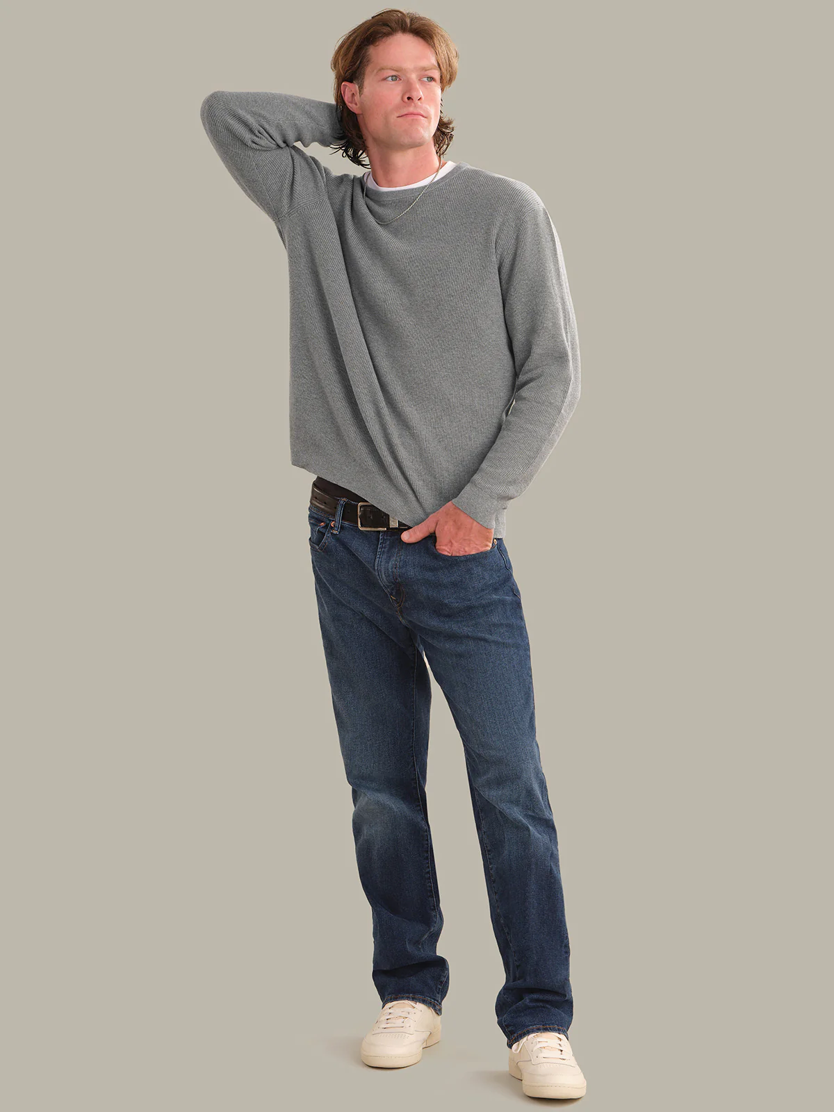 Rhett: Men's Cotton Ribbed Crewneck - Image 5