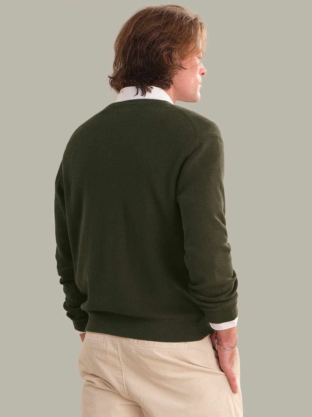Rhett: Men's Cotton Ribbed Crewneck - Image 3