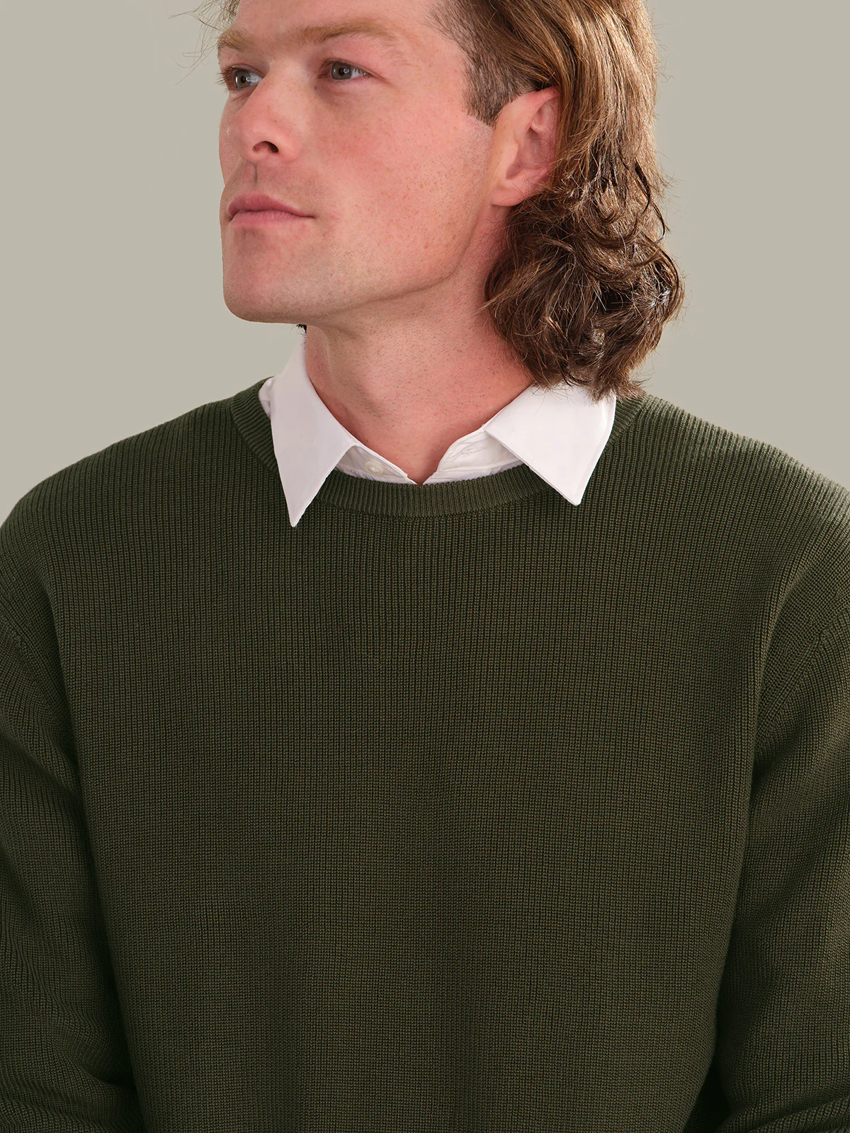 Rhett: Men's Cotton Ribbed Crewneck - Image 4