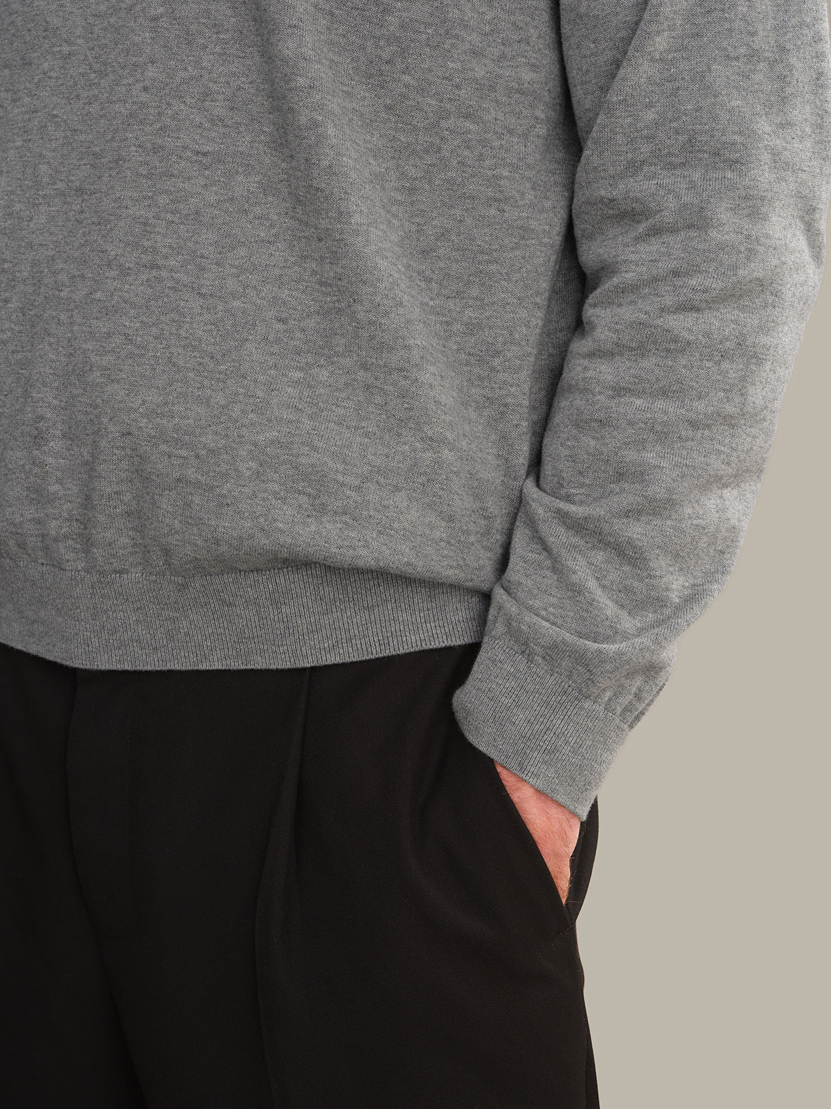 Grant: Men's Cotton V-Neck Sweater - Image 4