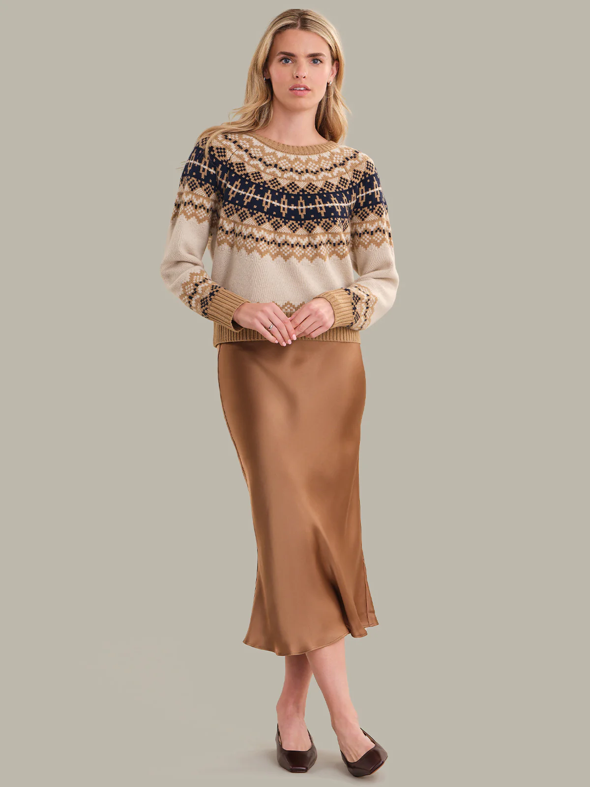 Mira: Cashmere Blend Fair Isle Pullover - Image 4