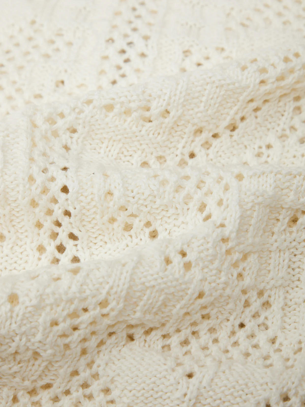 Nadia: Floral Pointelle Cotton Cardigan - Image 6
