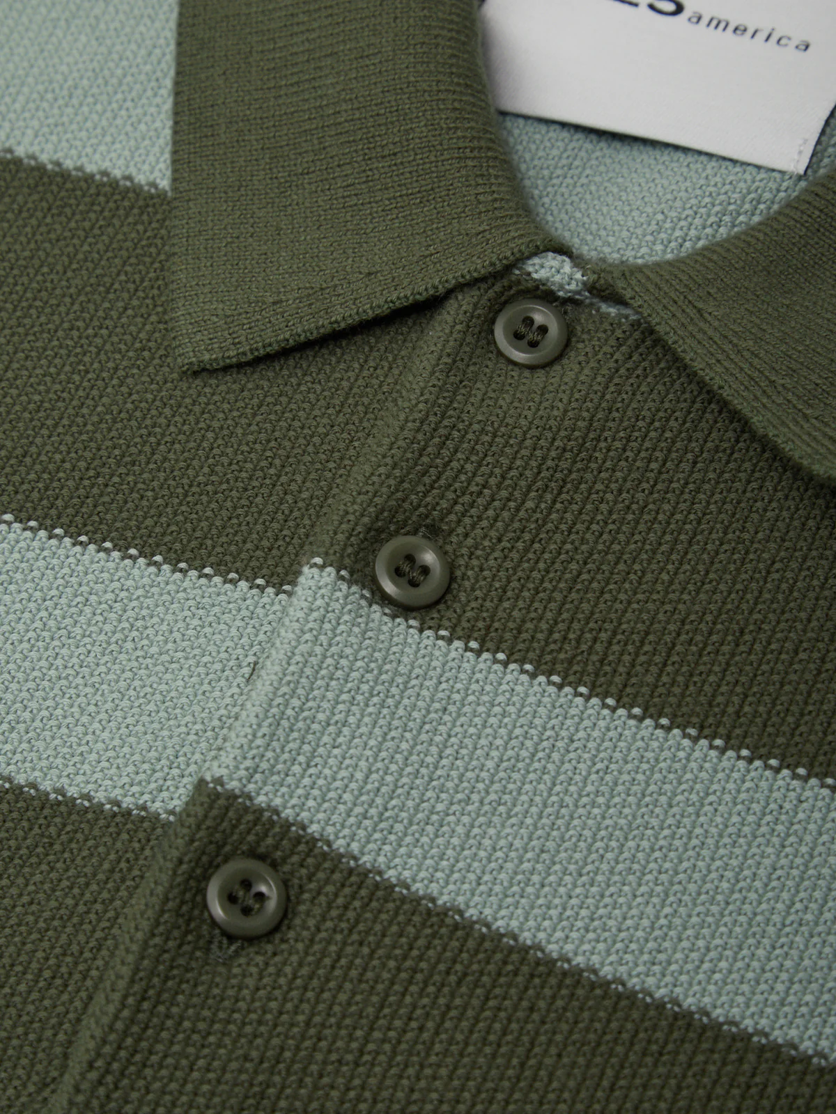 Nash: Men's Cotton Stripe Knit Polo - Image 4