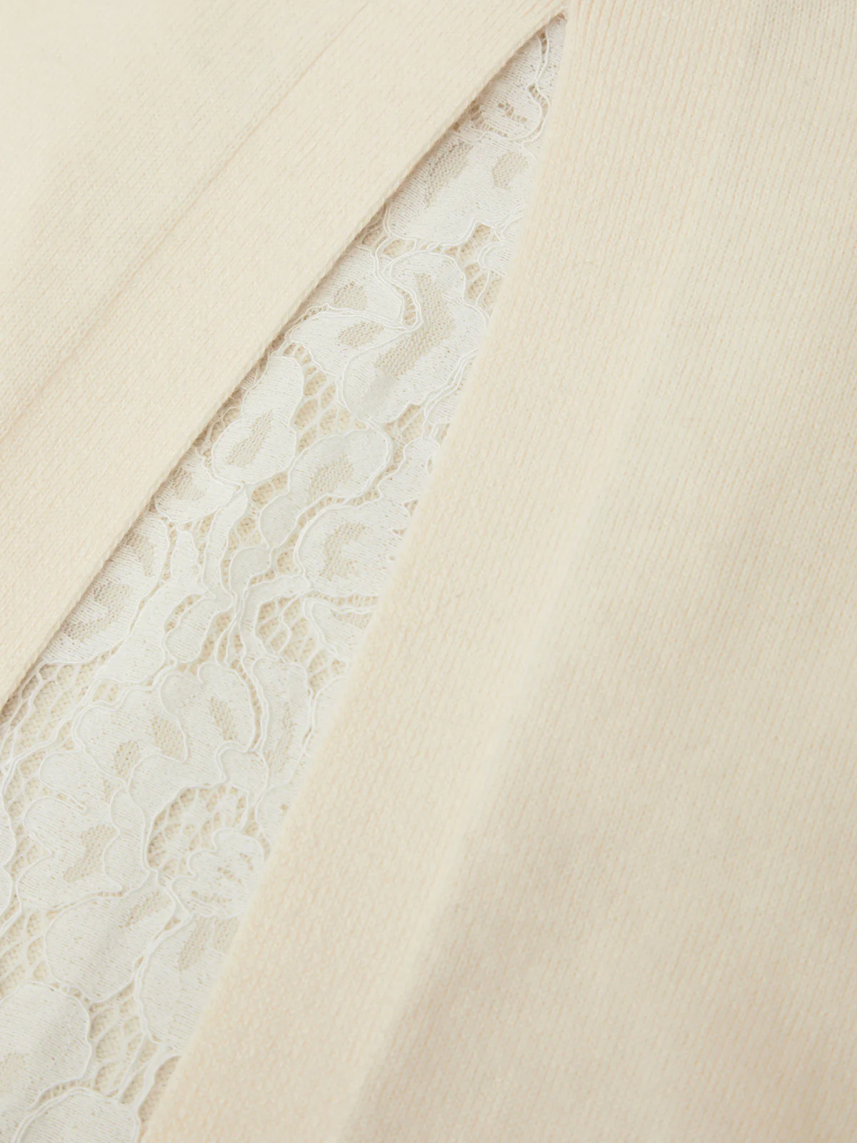 Neve: Lace Detail Cashmere Blend Open Back Pullover - Image 6