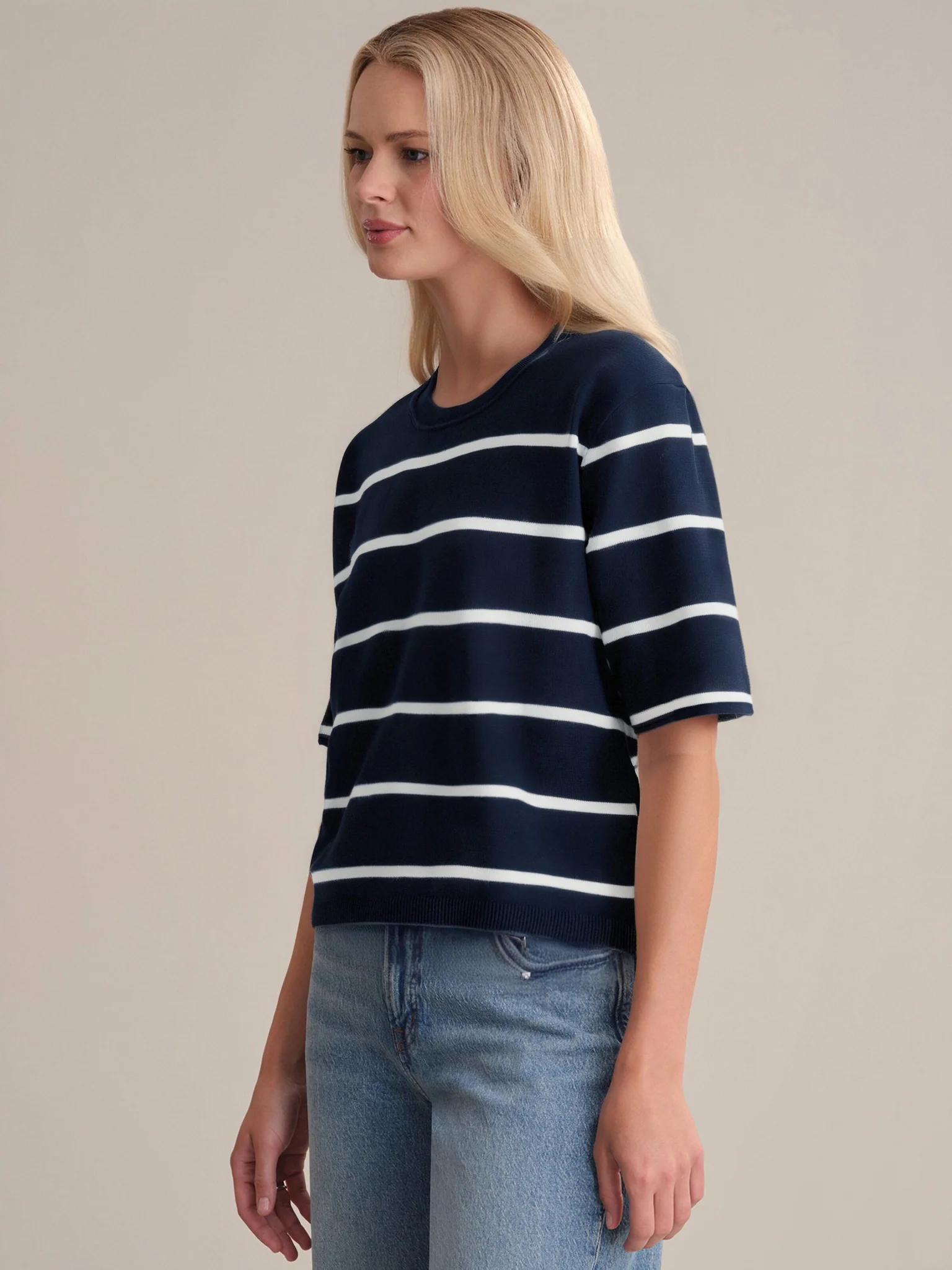 Noa: Cotton Stripe Pullover - Image 2