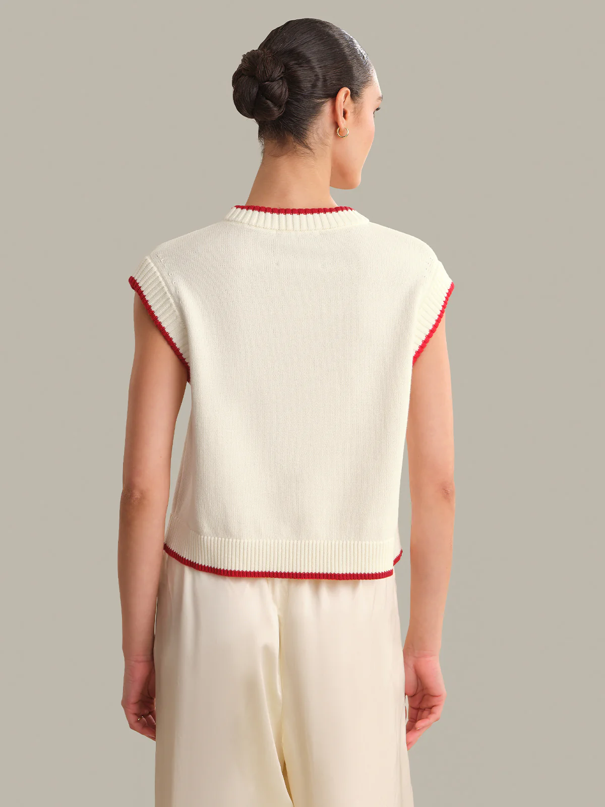 Pearl Cap Sleeve Pullover - Image 3