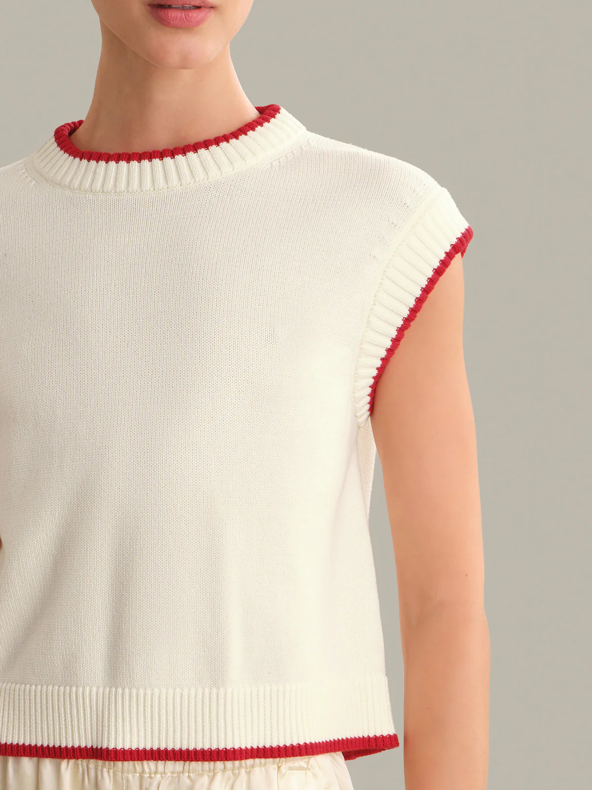 Pearl Cap Sleeve Pullover - Image 4