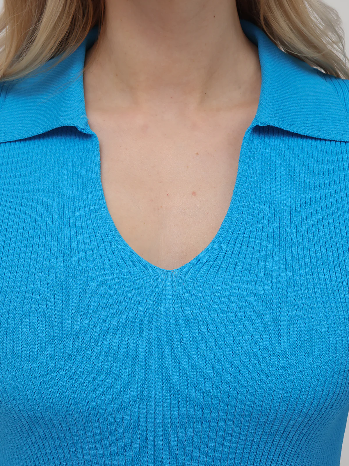 Penelope: V-Neck Polo Pullover - Image 5