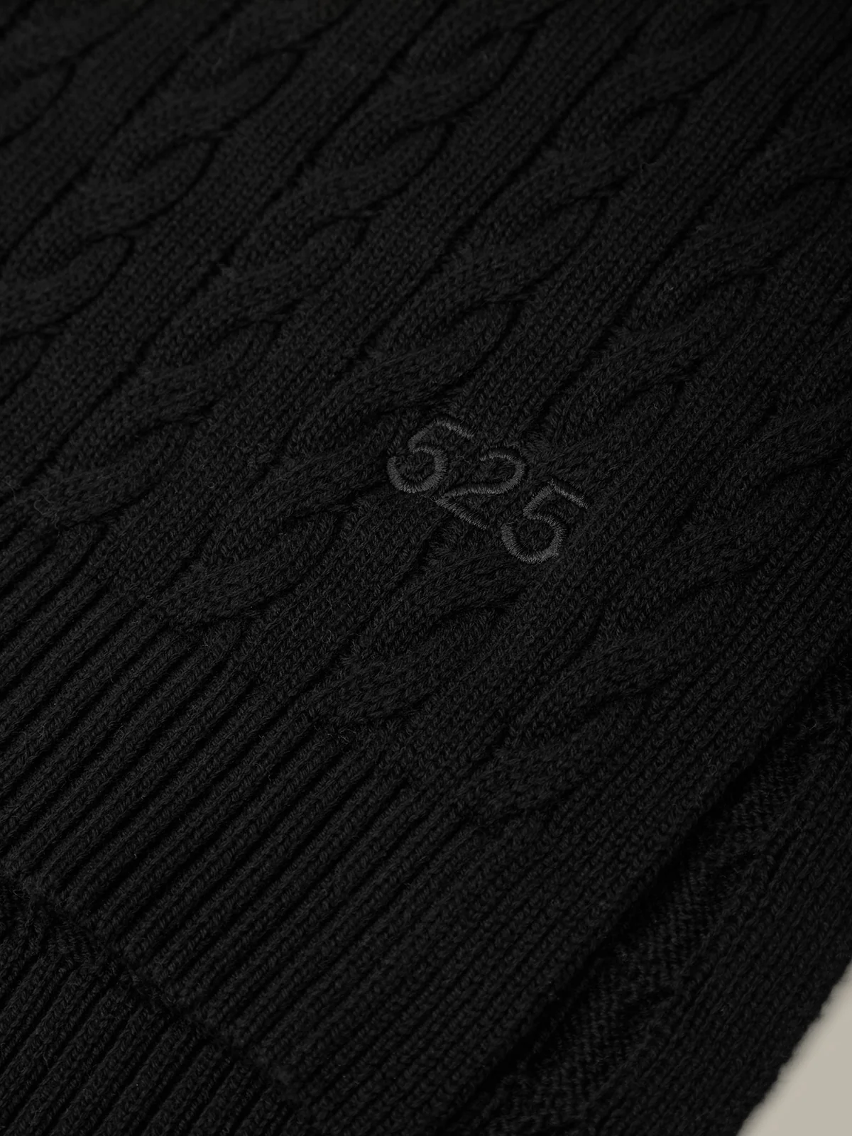 Porter: Embroidered Cable Knit Cotton Scarf - Image 2
