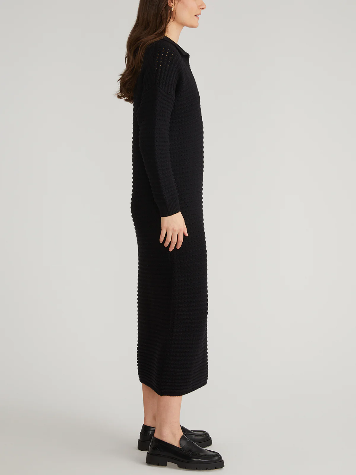 Raya: Pointelle Polo Dress - Image 3