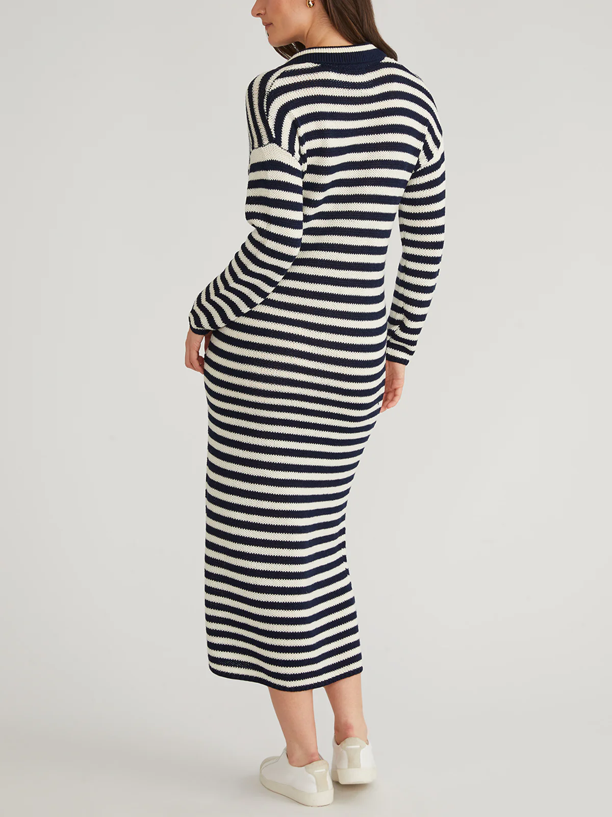 Raya: Stripe Polo Dress - Image 3