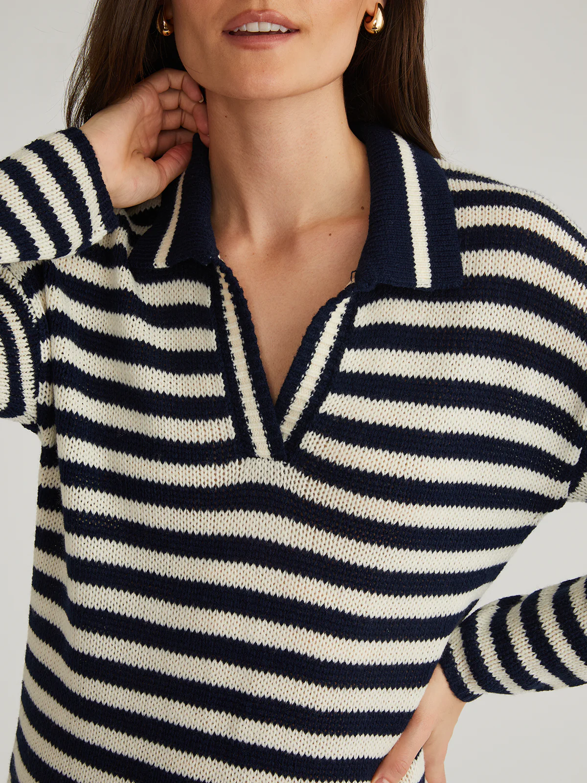 Raya: Stripe Polo Dress - Image 4