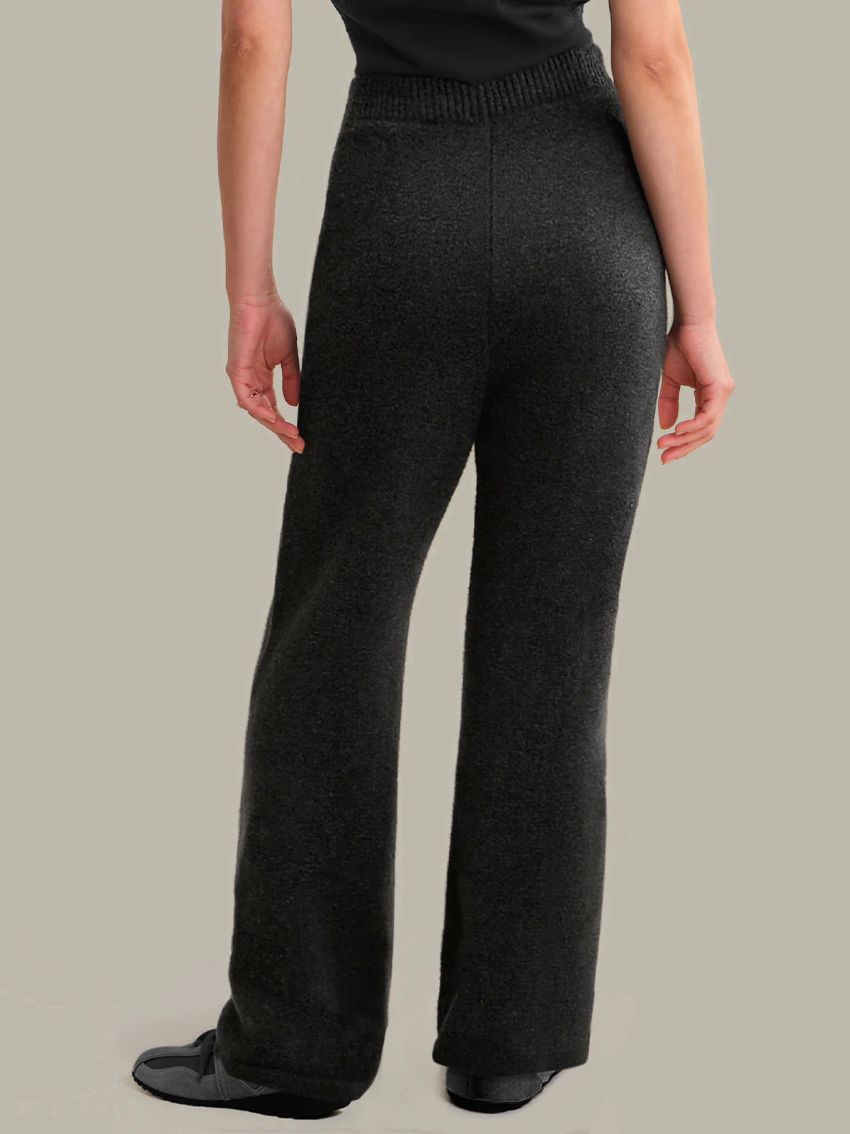 Rosalie: Cashmere Blend Wide Leg Pants - Image 3