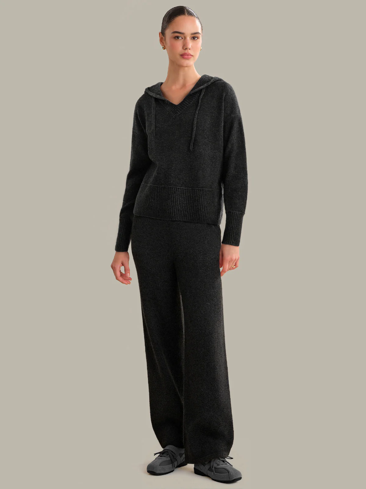 Rosalie: Cashmere Blend Wide Leg Pants - Image 4