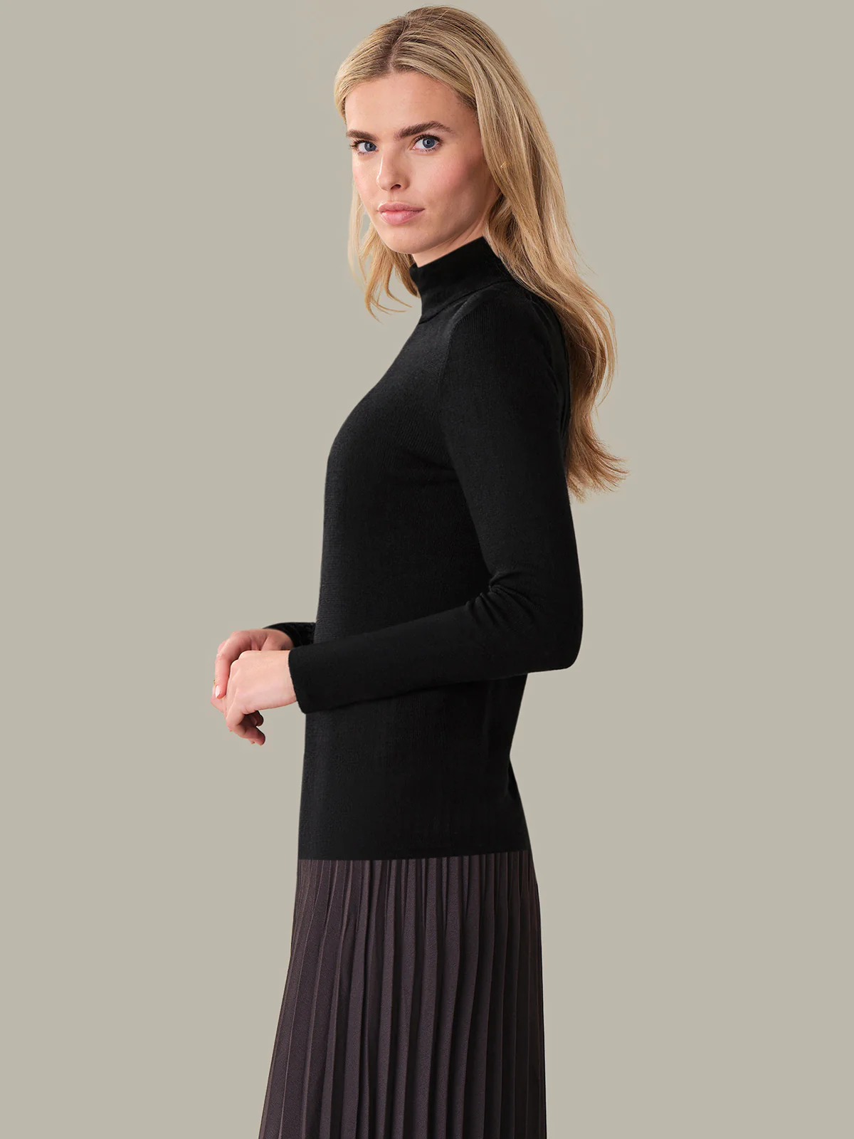 Rowan: Silk Blend Turtleneck - Image 2