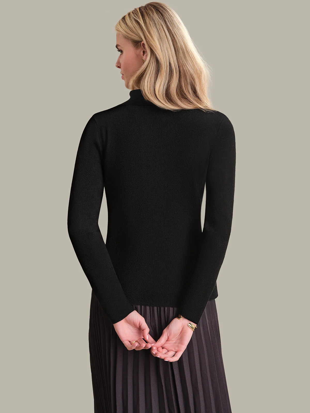 Rowan: Silk Blend Turtleneck - Image 3