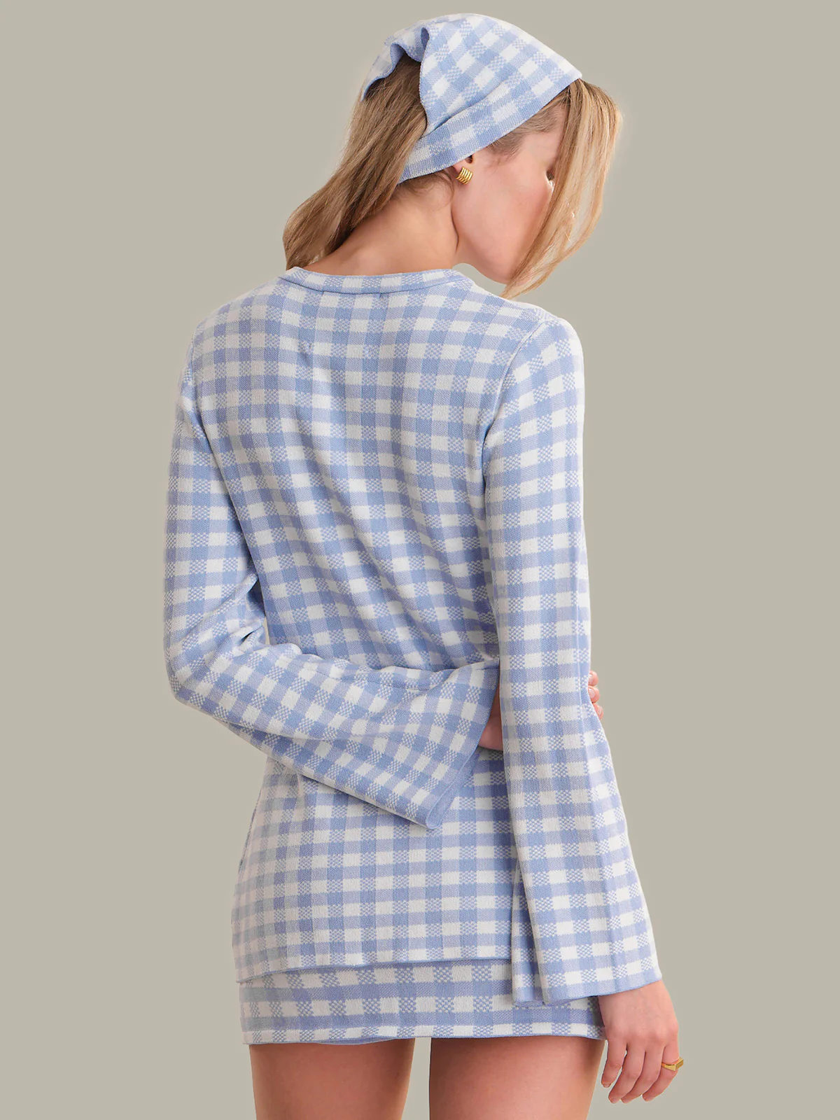 Rue: Gingham Longline Cardigan - Image 3