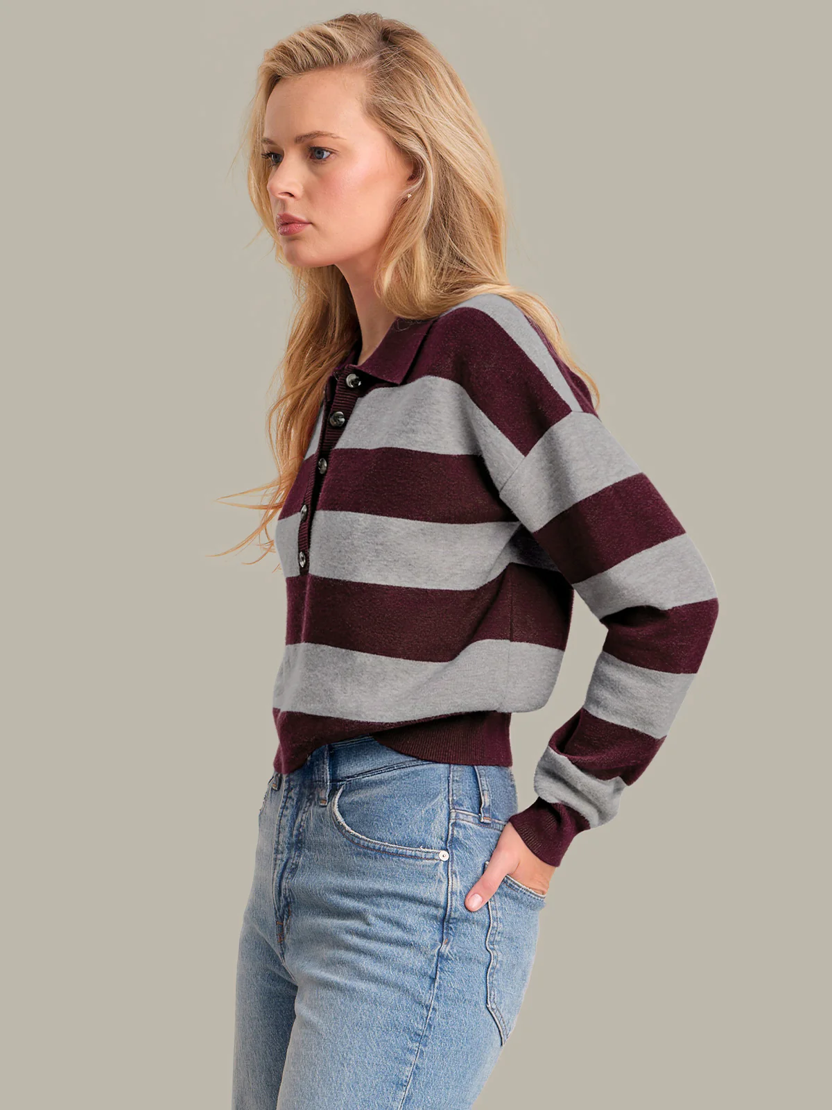Claire: Rugby Stripe Sweater - Image 2