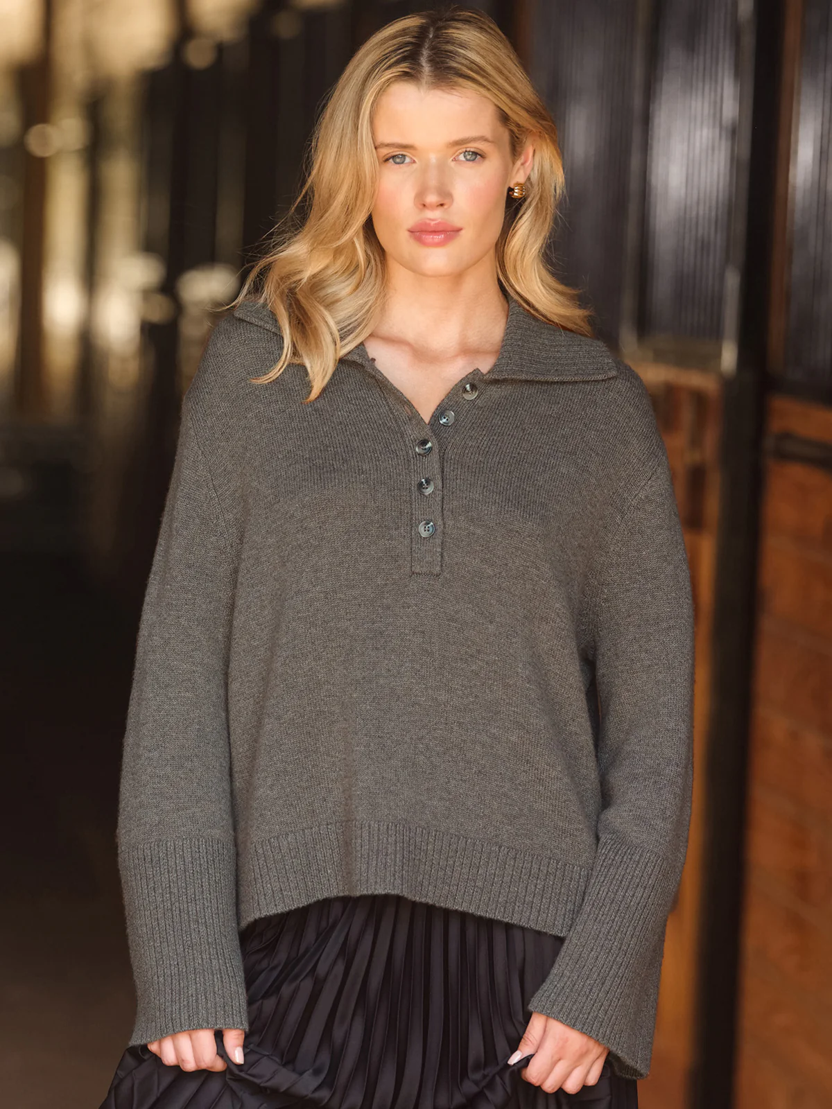 Simone: Oversized Polo Pullover - Image 2