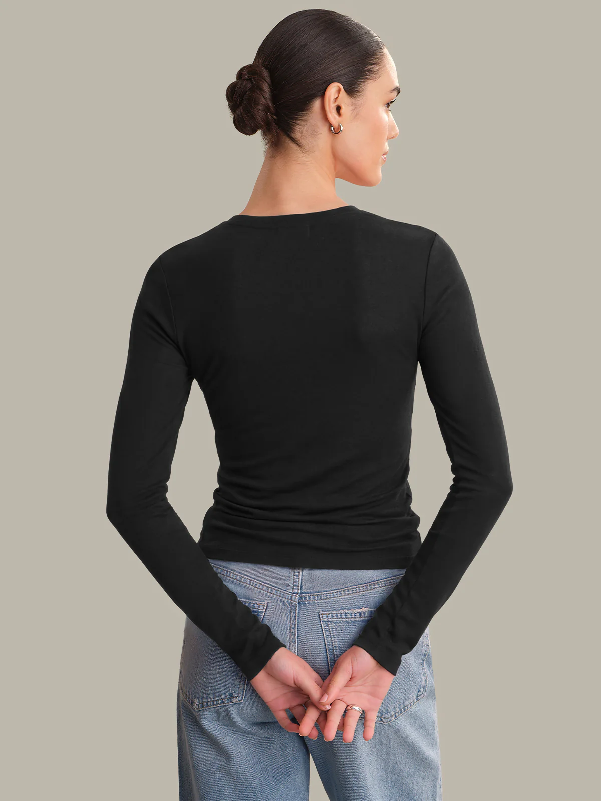 Carolina: Slim Fit Long Sleeve Top - Image 3