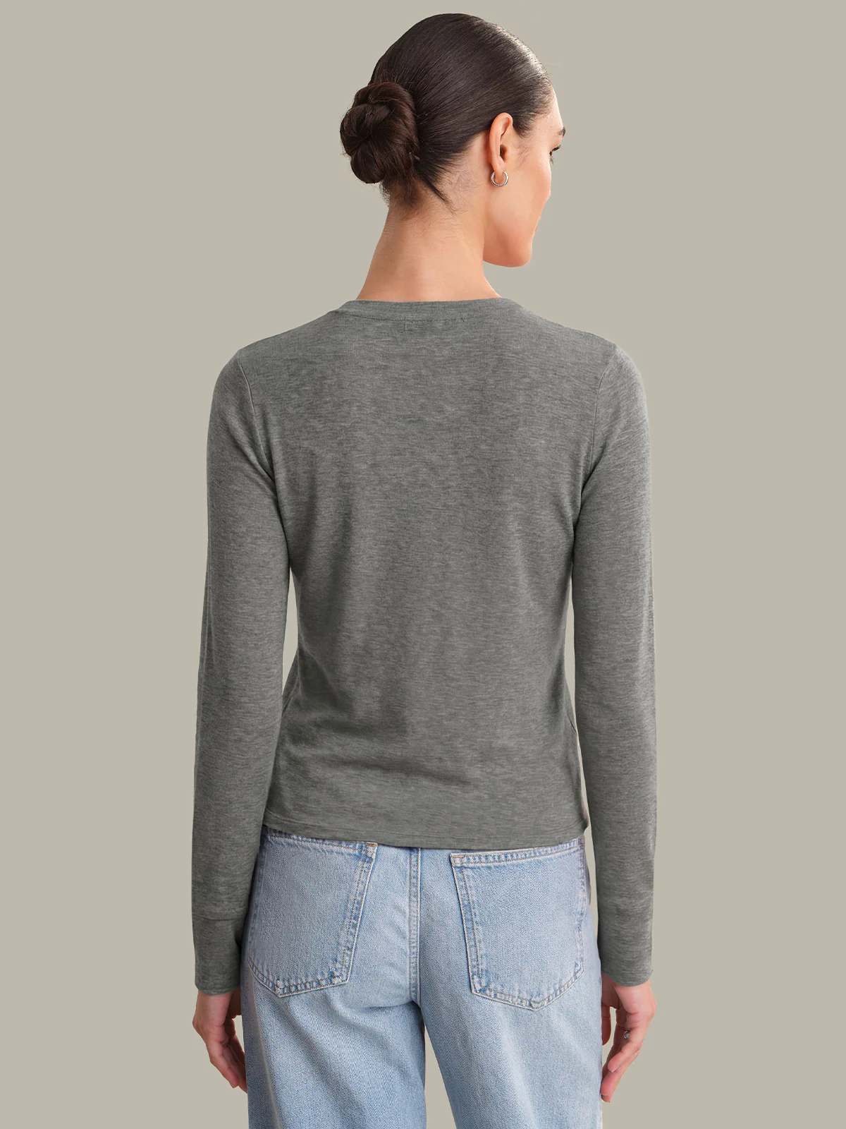 Carolina: Slim Fit Long Sleeve Top - Image 3