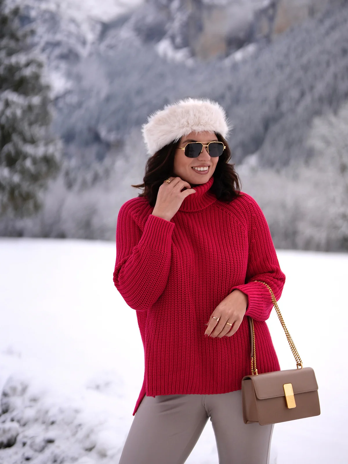 Stella: Cotton Shaker Stitch Turtleneck Sweater - Image 2