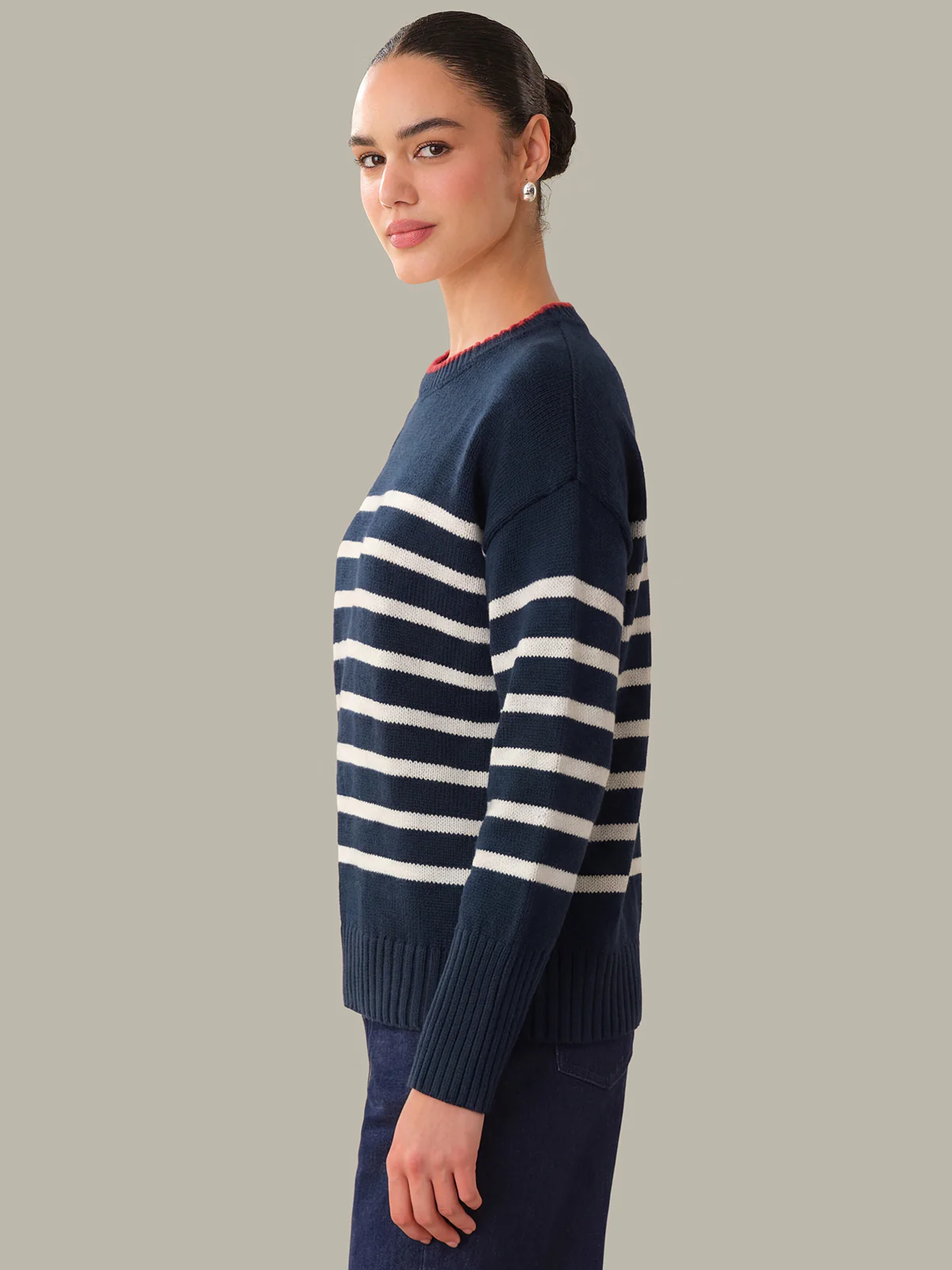 Sterling: Stripe Crewneck Sweater - Image 2